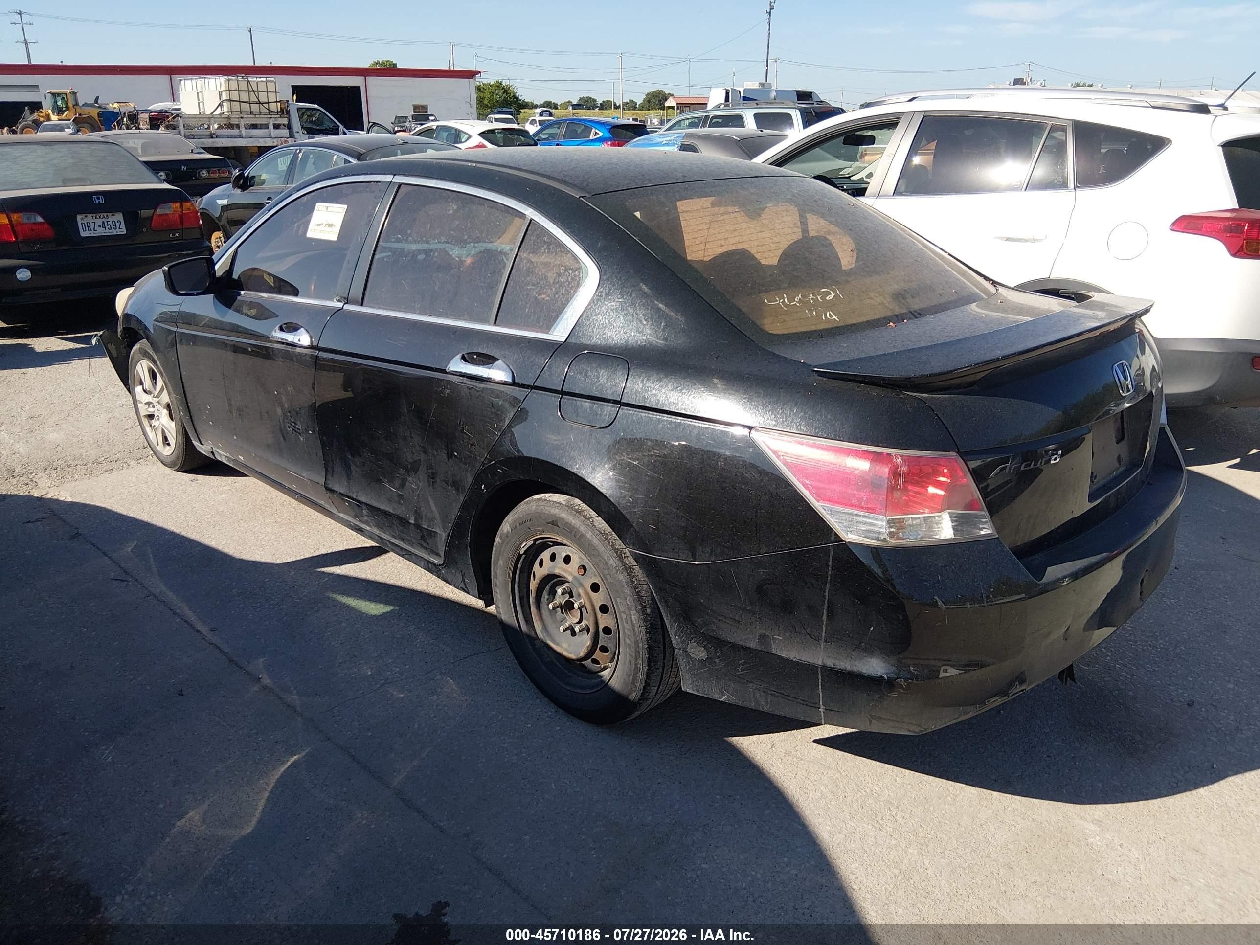 2010 Honda Accord 2.4 Lx-p Black vin: 1HGCP2F49AA075646