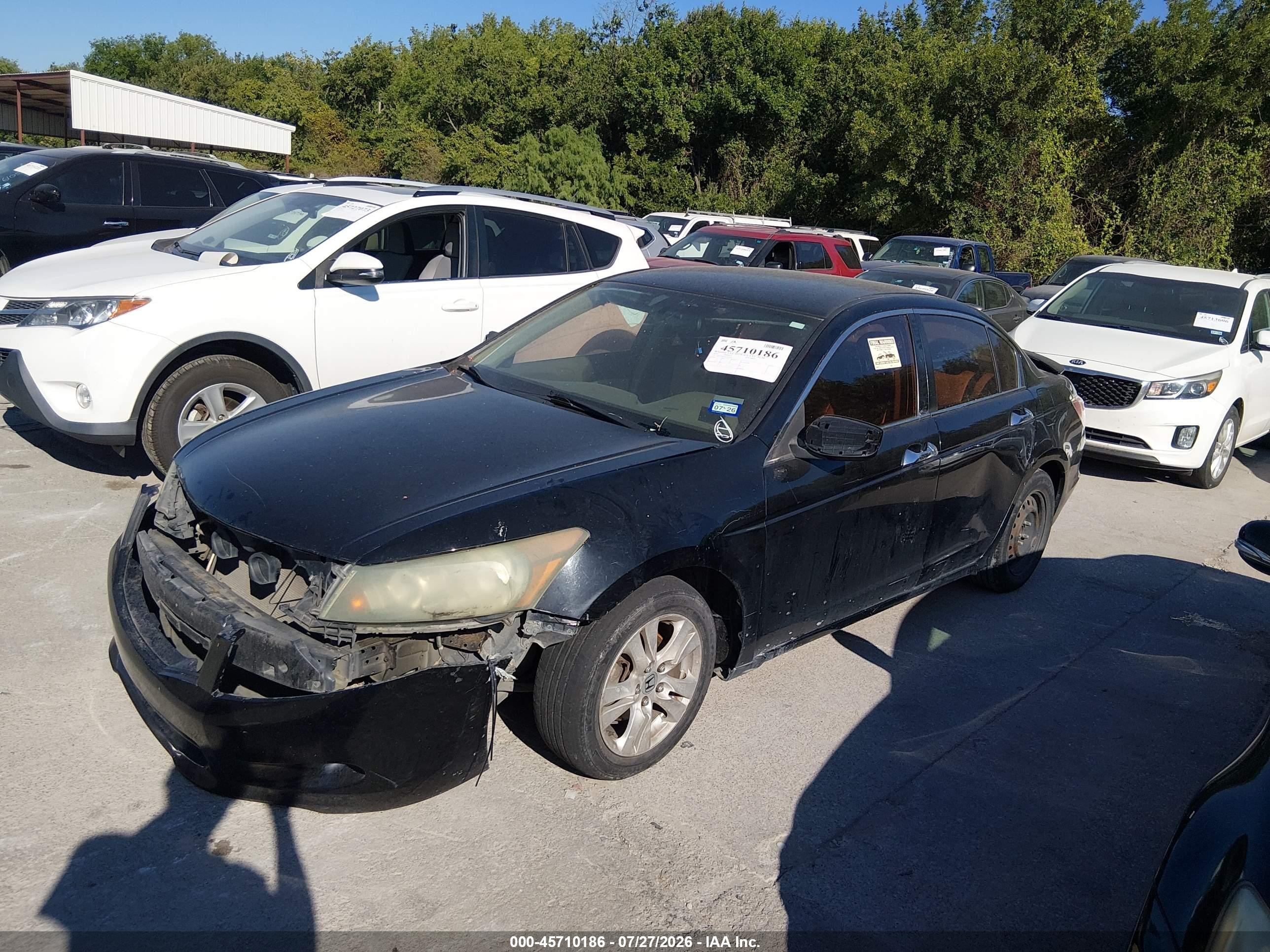 2010 Honda Accord 2.4 Lx-p Black vin: 1HGCP2F49AA075646