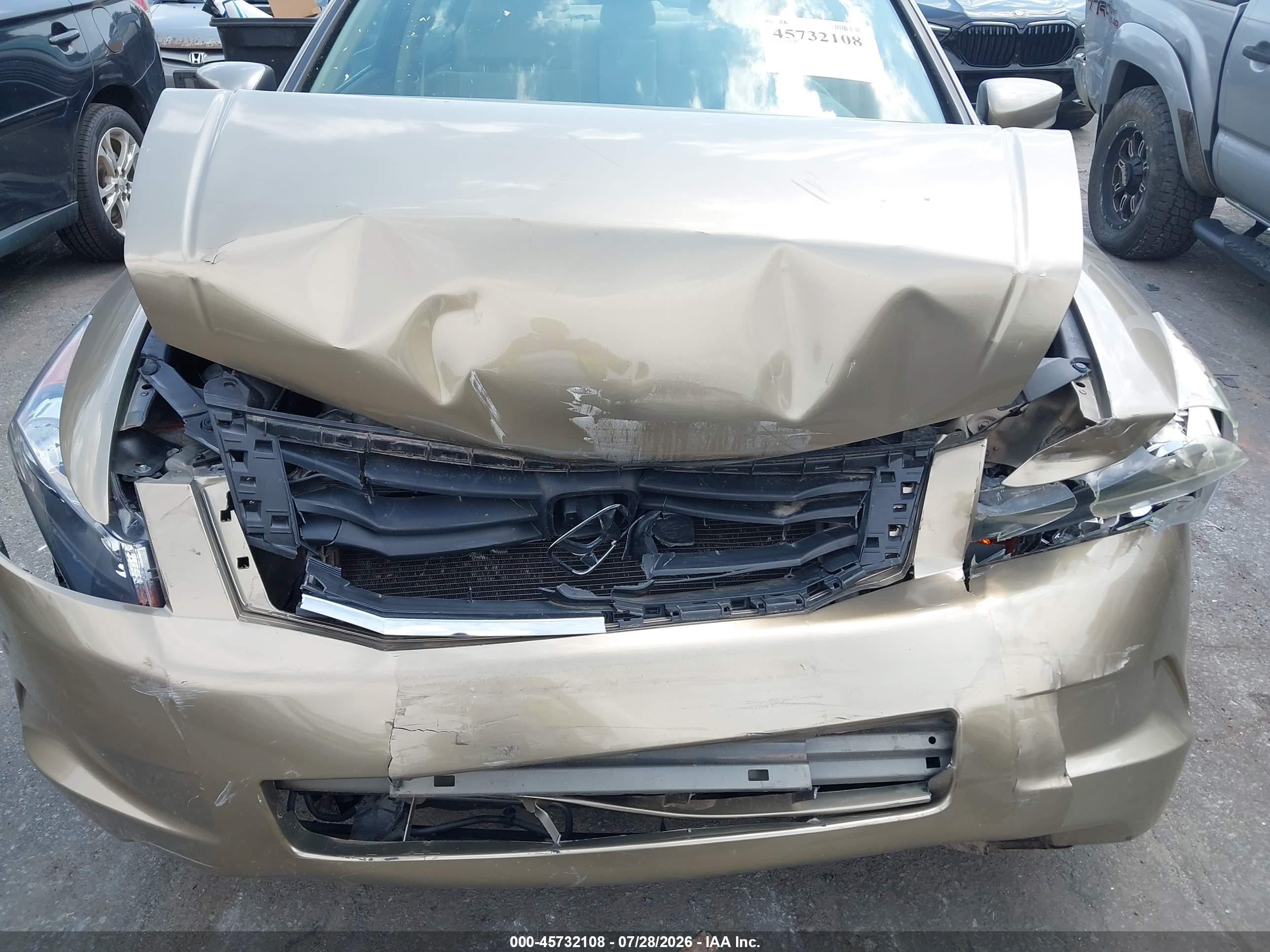 2010 Honda Accord 2.4 Lx-p Золотой vin: 1HGCP2F49AA089319