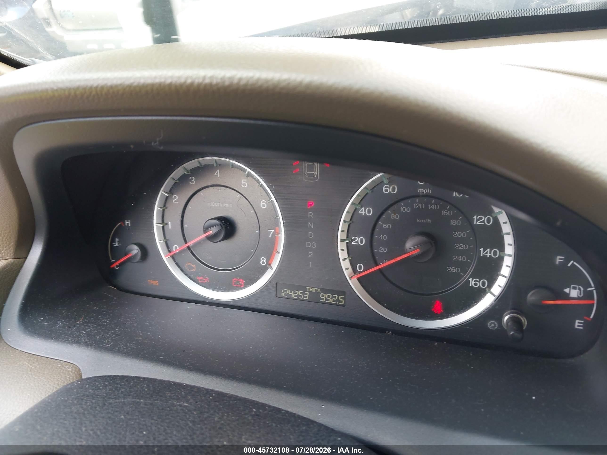 2010 Honda Accord 2.4 Lx-p Золотой vin: 1HGCP2F49AA089319