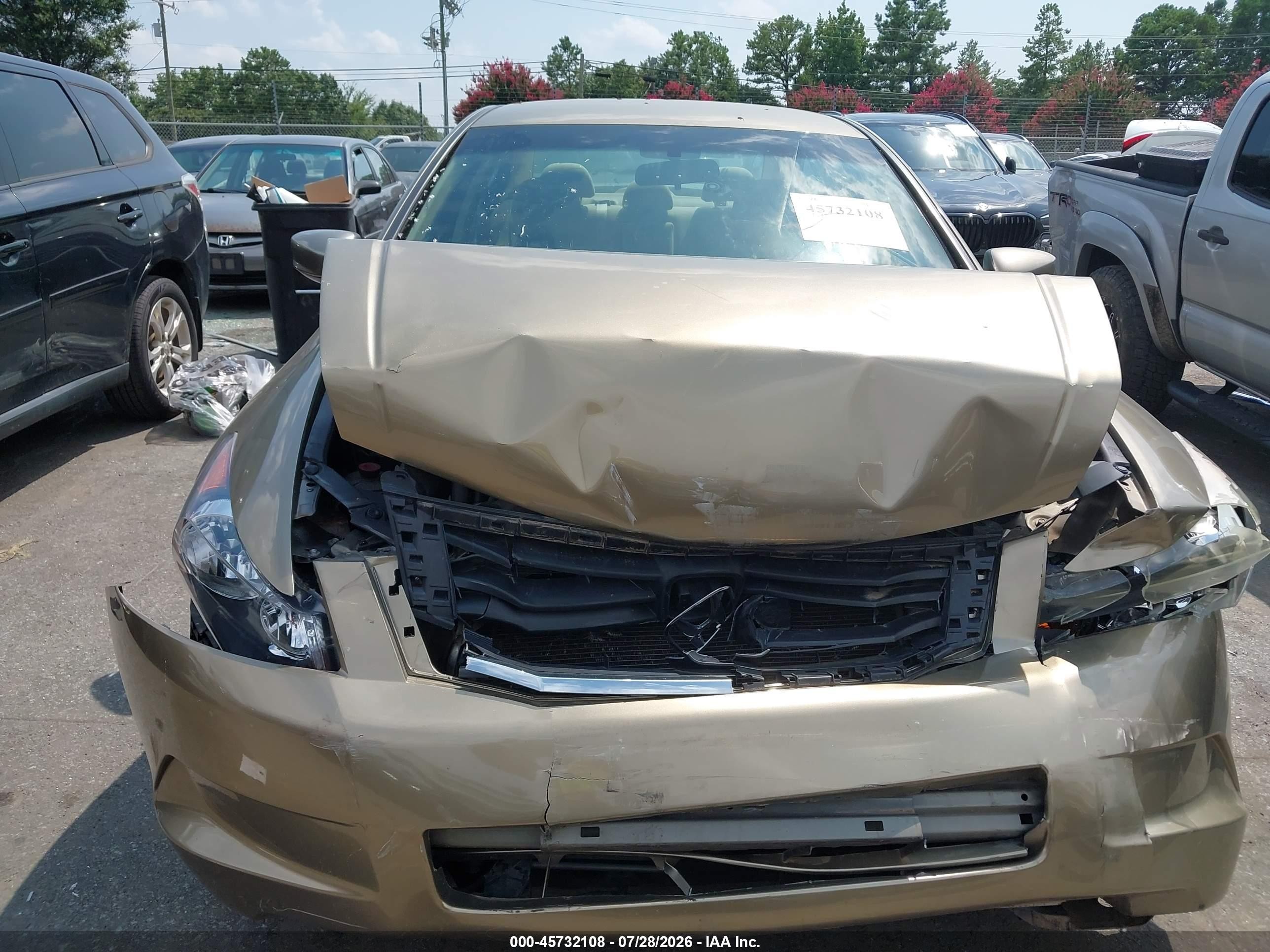 2010 Honda Accord 2.4 Lx-p Золотой vin: 1HGCP2F49AA089319