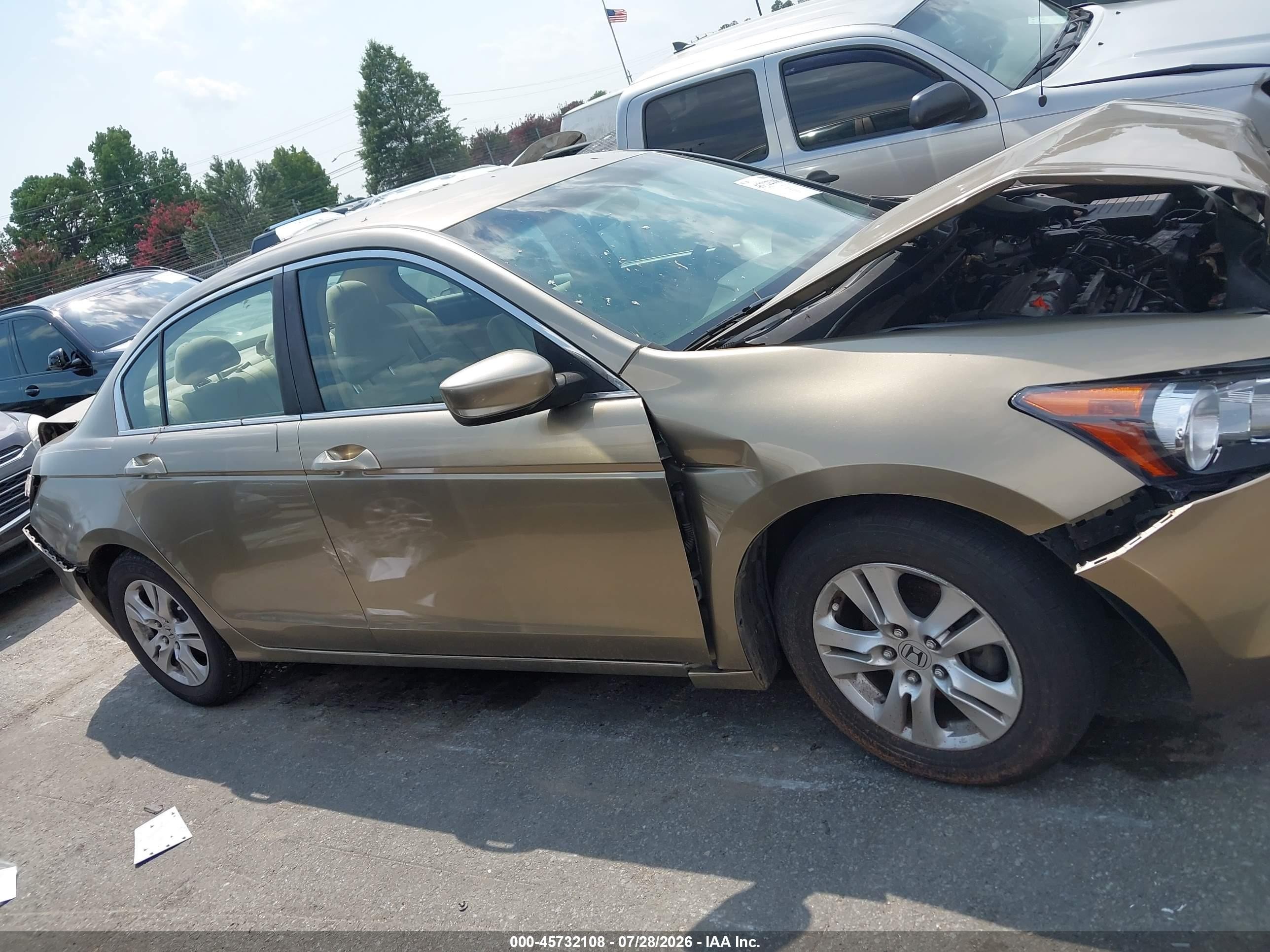 2010 Honda Accord 2.4 Lx-p Золотой vin: 1HGCP2F49AA089319