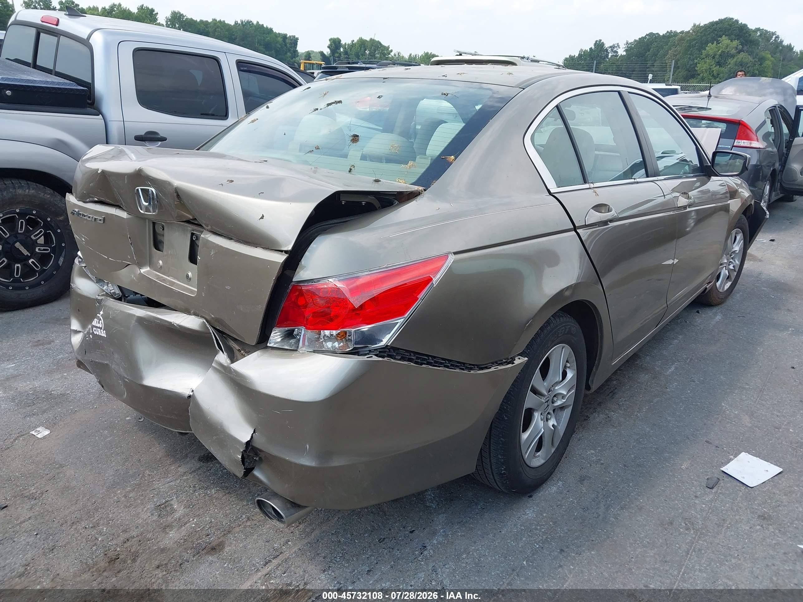 2010 Honda Accord 2.4 Lx-p Золотой vin: 1HGCP2F49AA089319