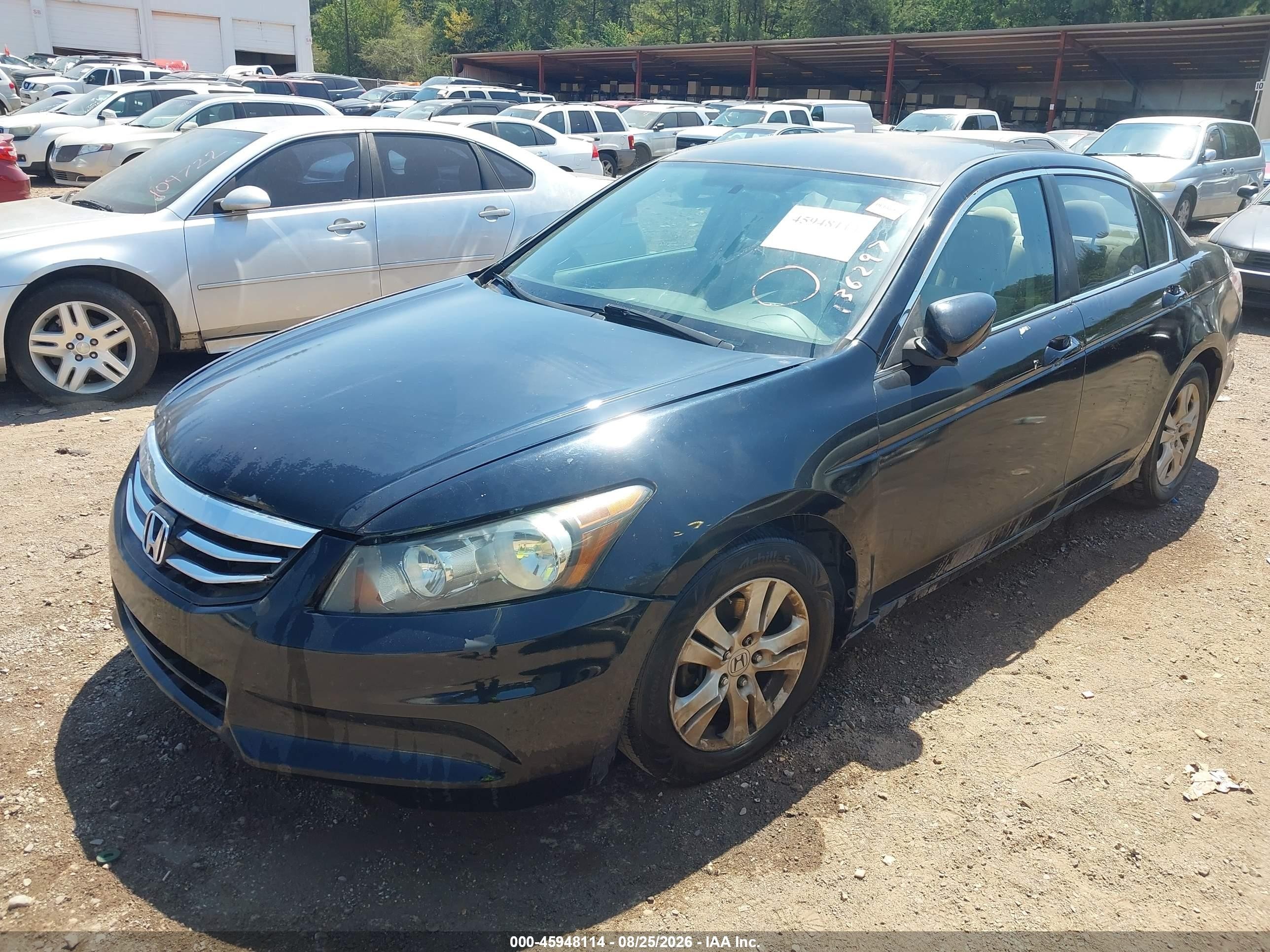 2010 Honda Accord 2.4 Lx-p Black vin: 1HGCP2F49AA136297