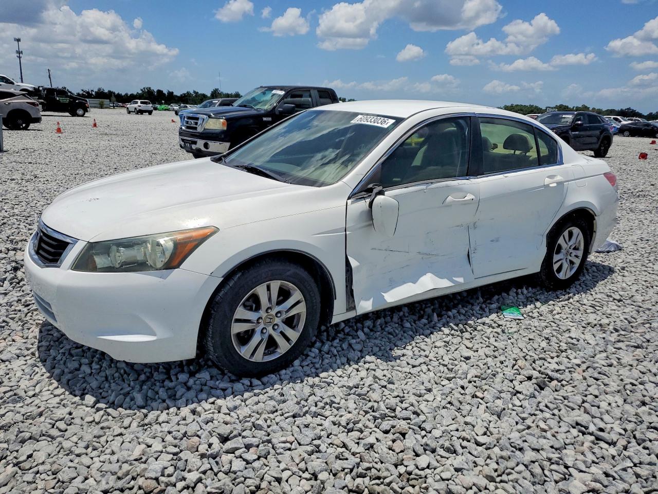2010 Honda Accord Lxp White vin: 1HGCP2F49AA181403