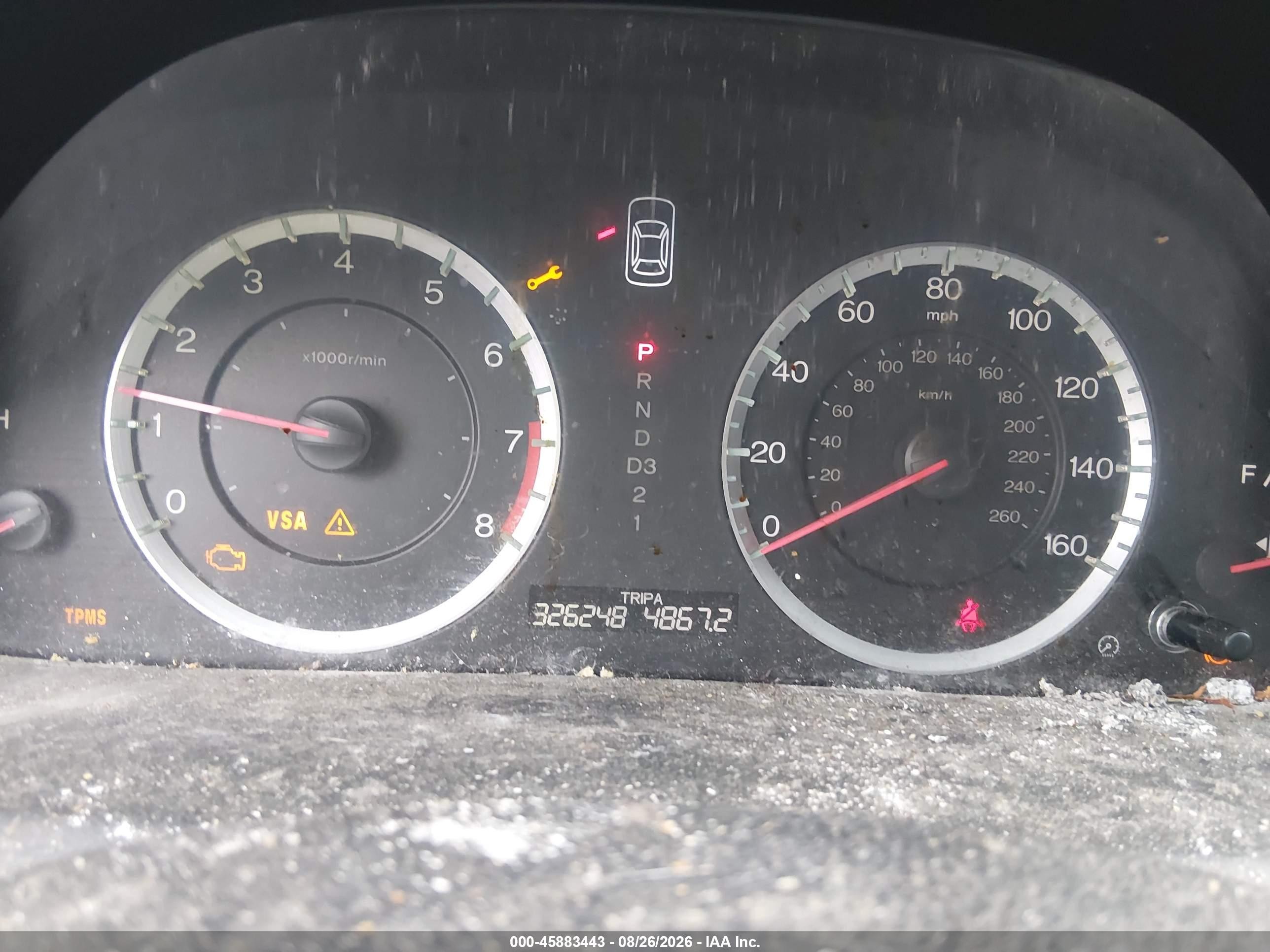 2010 Honda Accord 2.4 Lx-p Серый vin: 1HGCP2F49AA191414