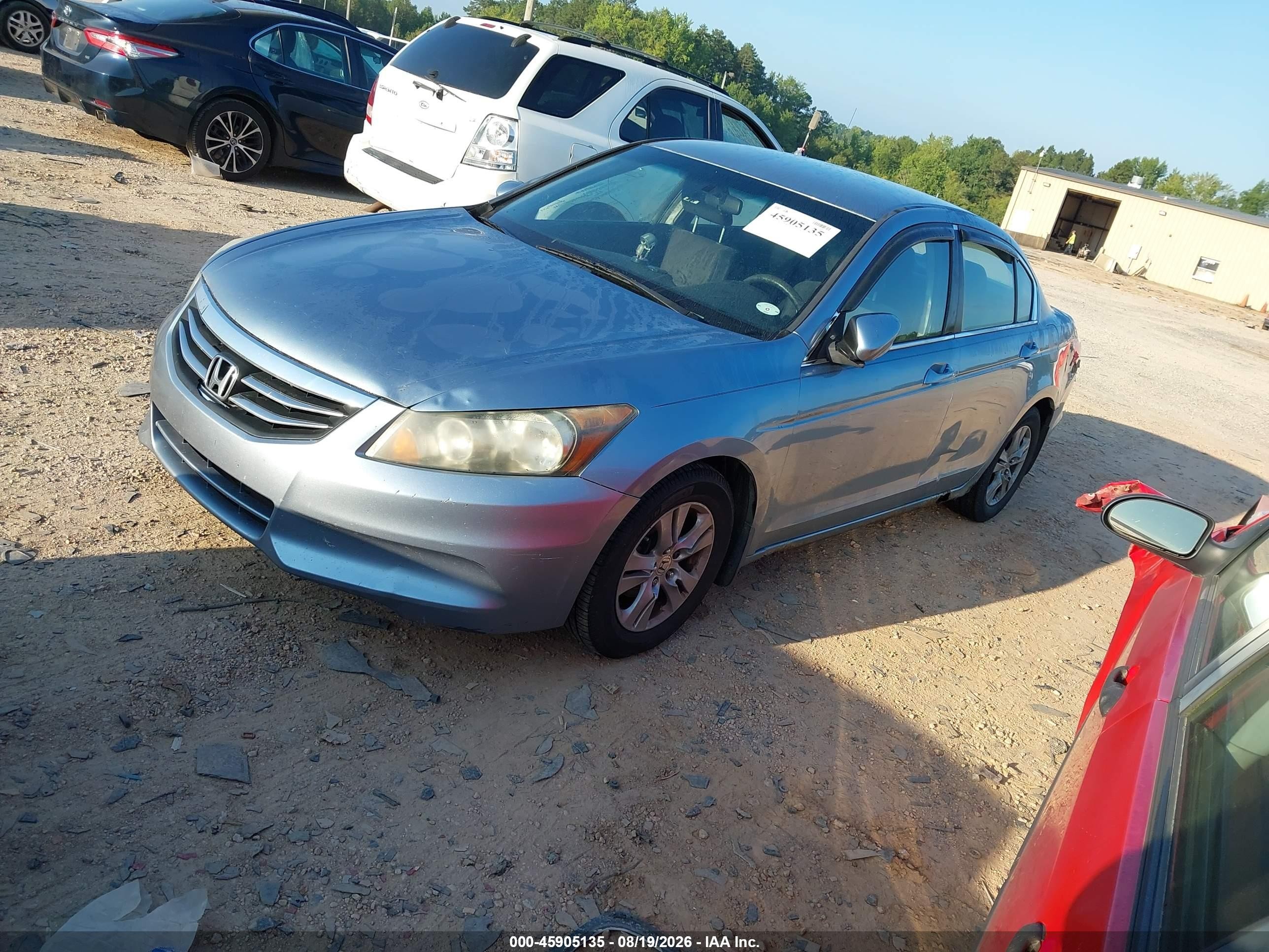 2011 Honda Accord 2.4 Lx-p Light Blue vin: 1HGCP2F49BA035052