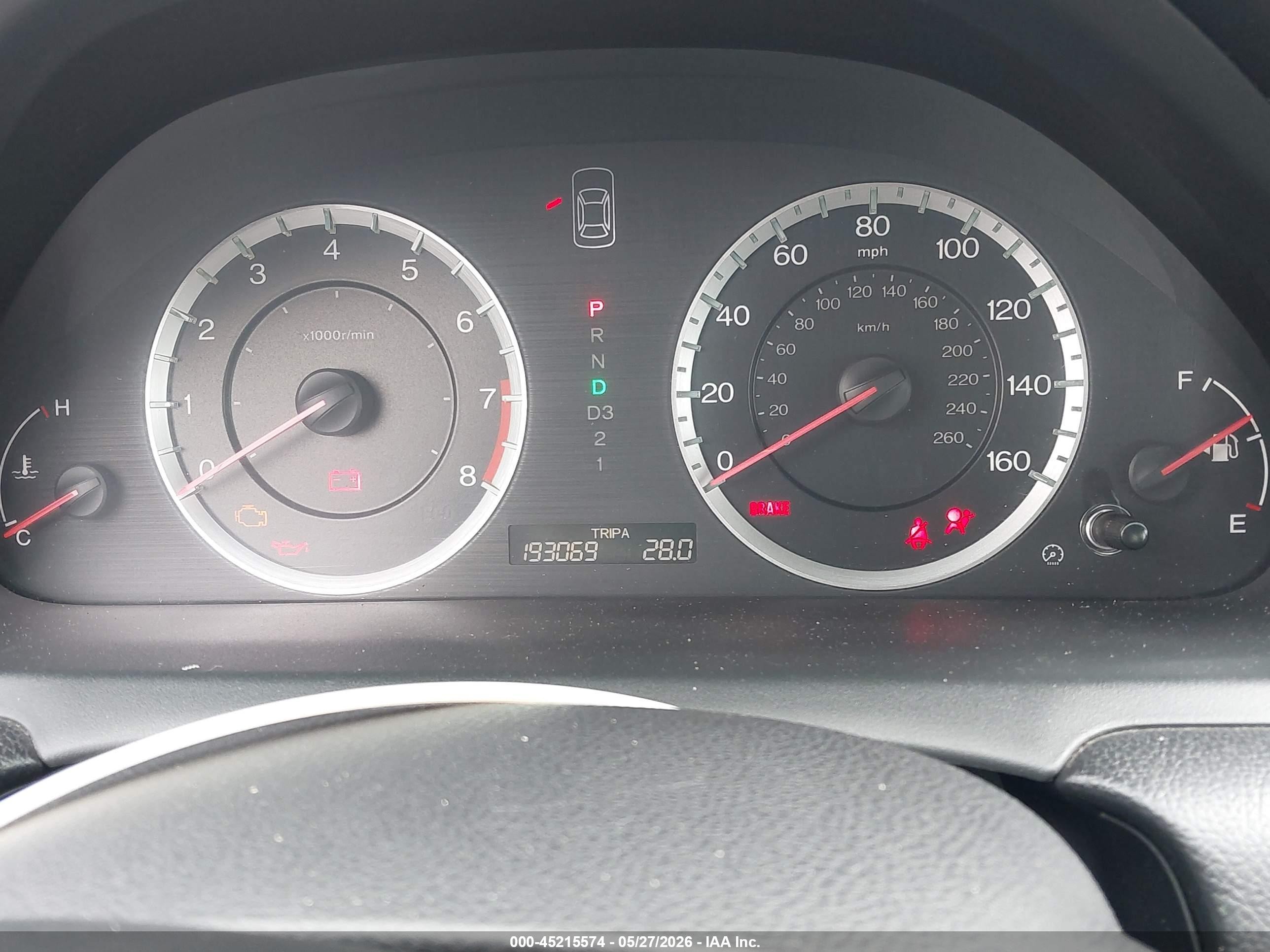 2011 Honda Accord 2.4 Lx-p Blue vin: 1HGCP2F49BA036475