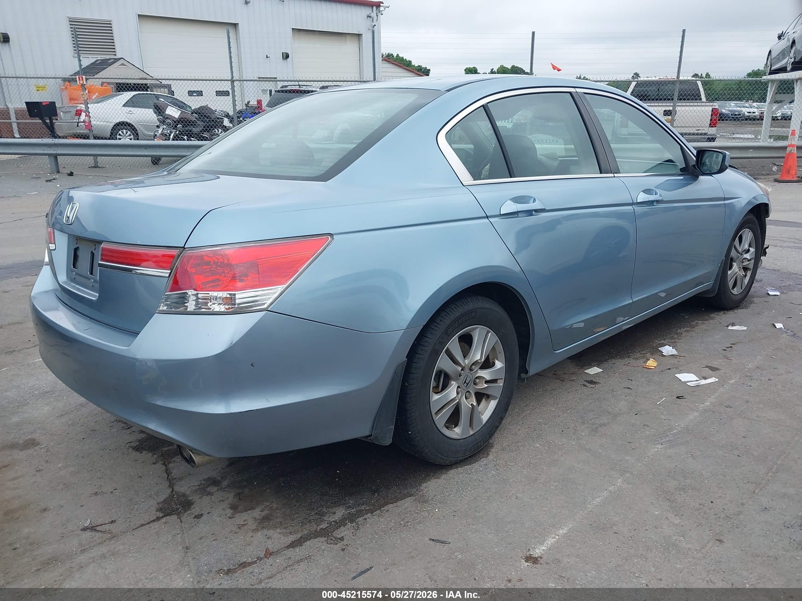 2011 Honda Accord 2.4 Lx-p Blue vin: 1HGCP2F49BA036475