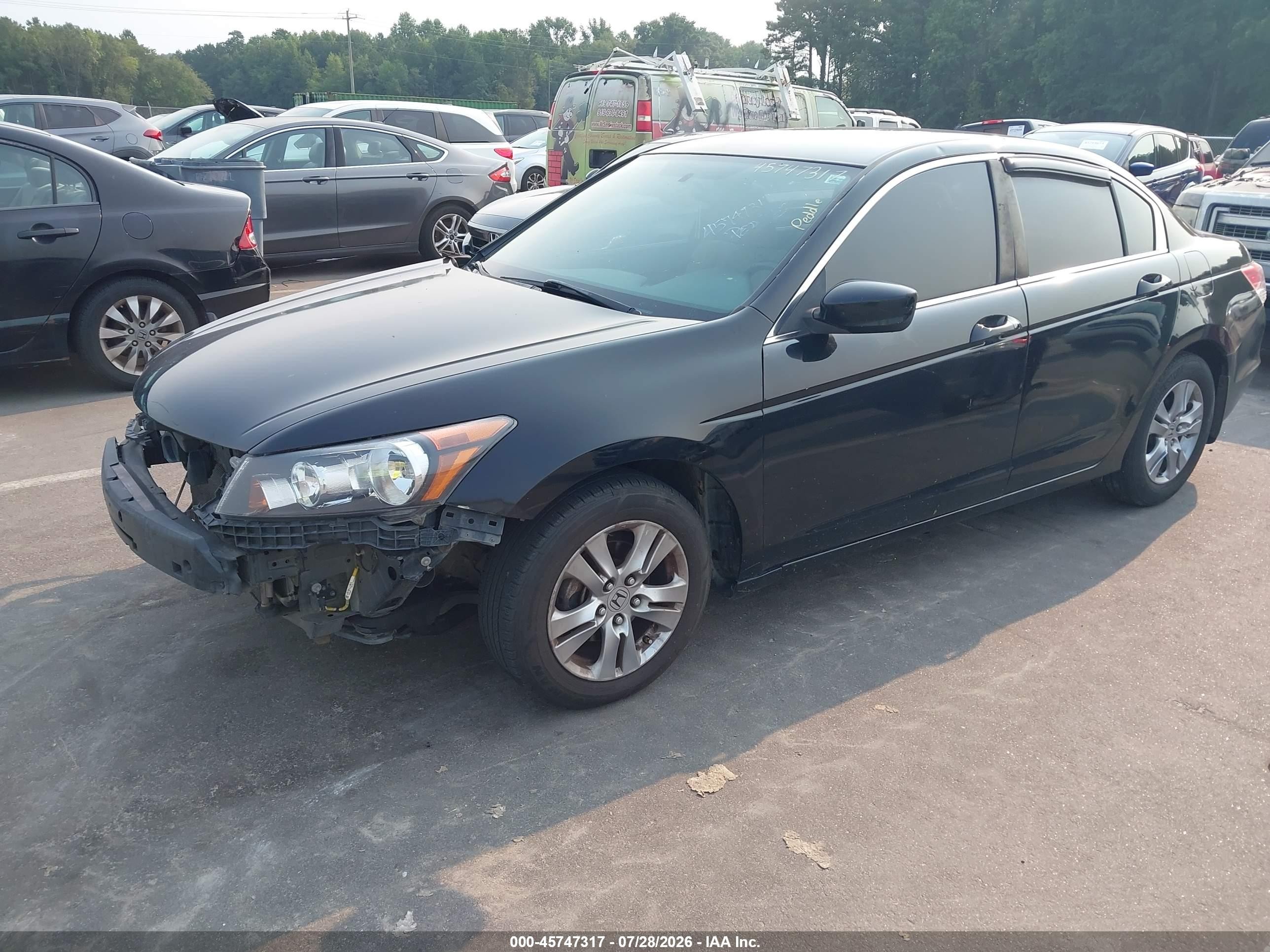 2012 Honda Accord 2.4 Lx-p Black vin: 1HGCP2F49CA001887