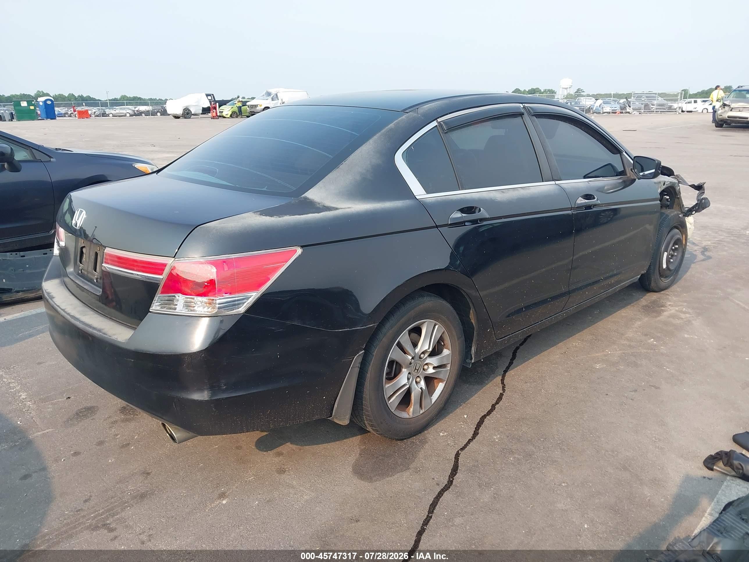 2012 Honda Accord 2.4 Lx-p Black vin: 1HGCP2F49CA001887