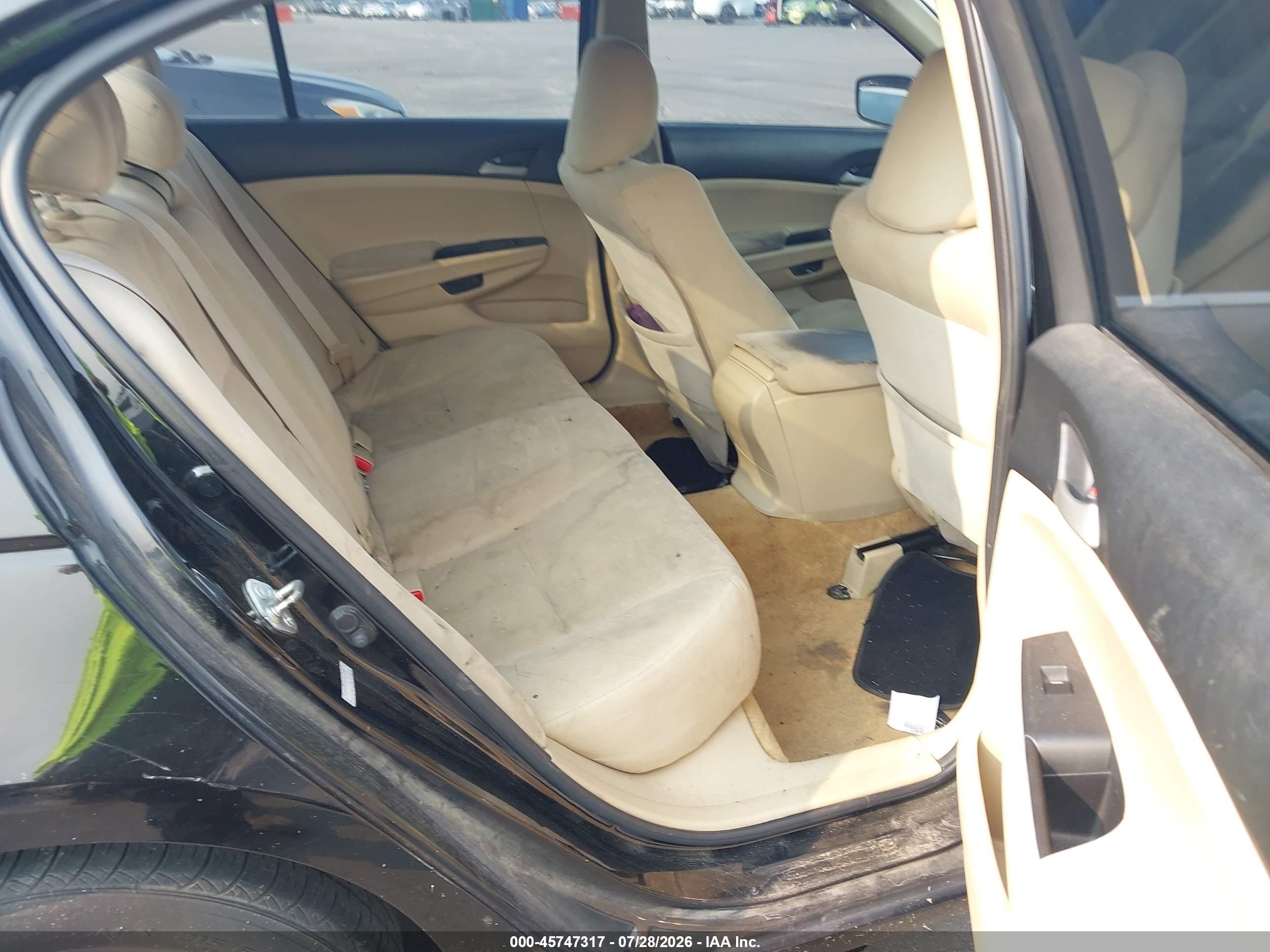 2012 Honda Accord 2.4 Lx-p Black vin: 1HGCP2F49CA001887