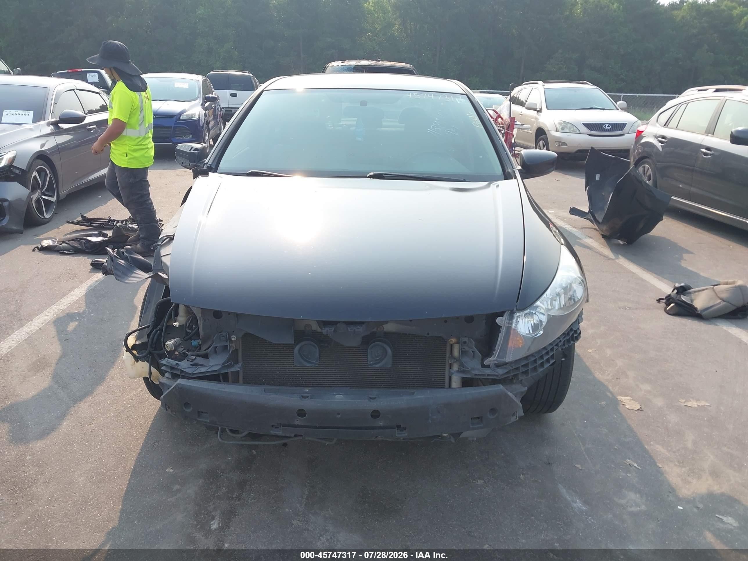 2012 Honda Accord 2.4 Lx-p Black vin: 1HGCP2F49CA001887