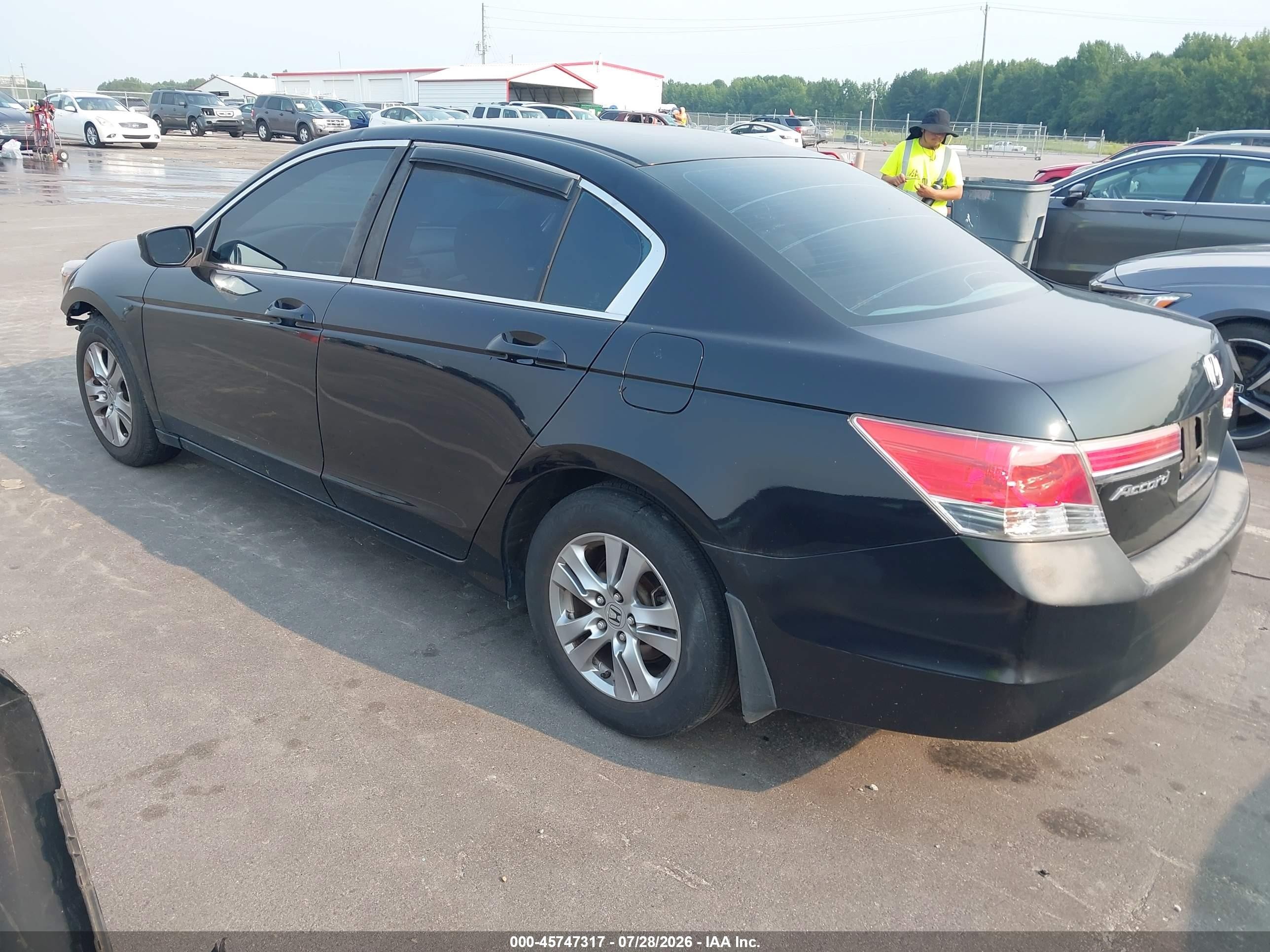 2012 Honda Accord 2.4 Lx-p Black vin: 1HGCP2F49CA001887