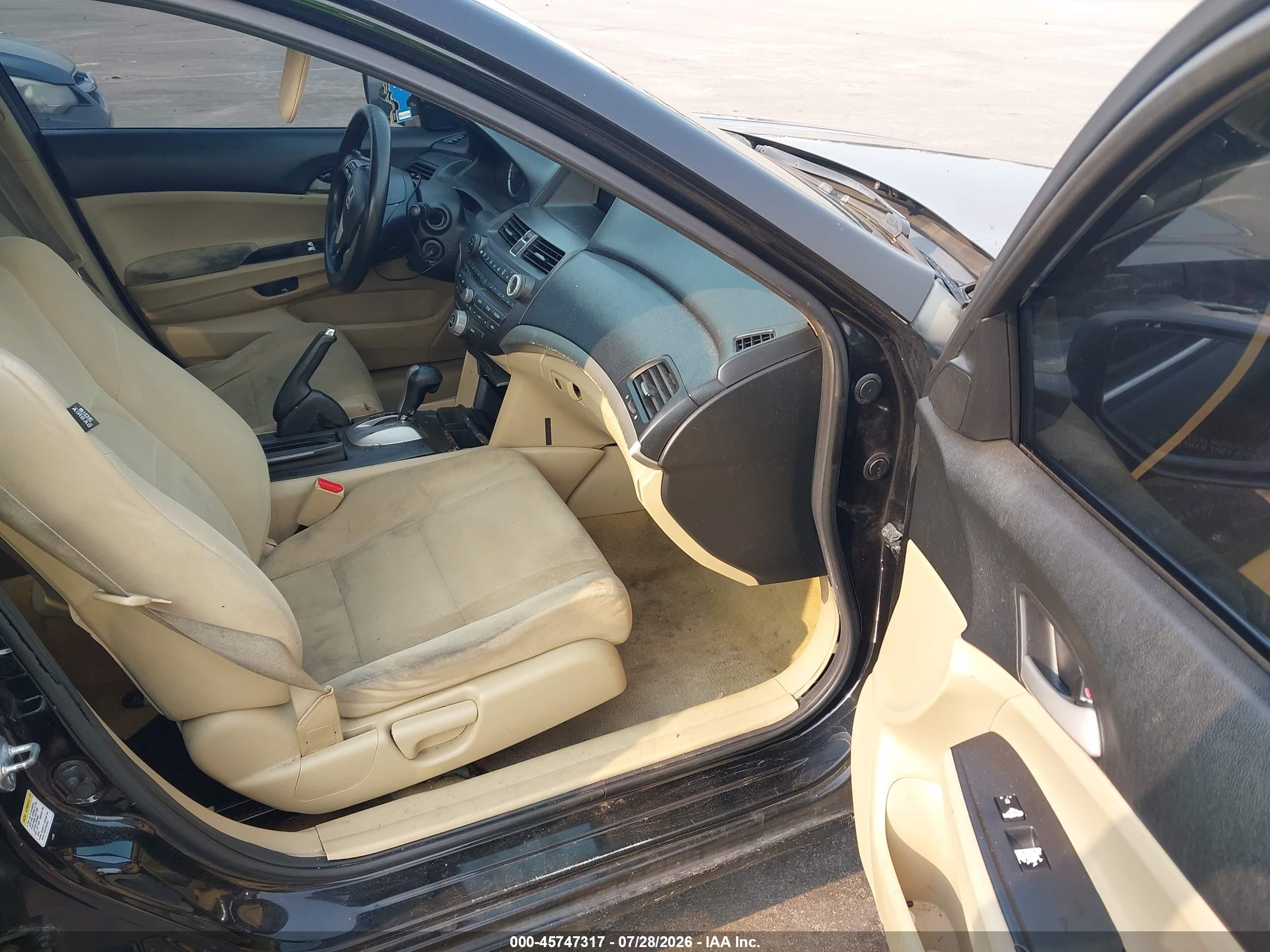 2012 Honda Accord 2.4 Lx-p Black vin: 1HGCP2F49CA001887