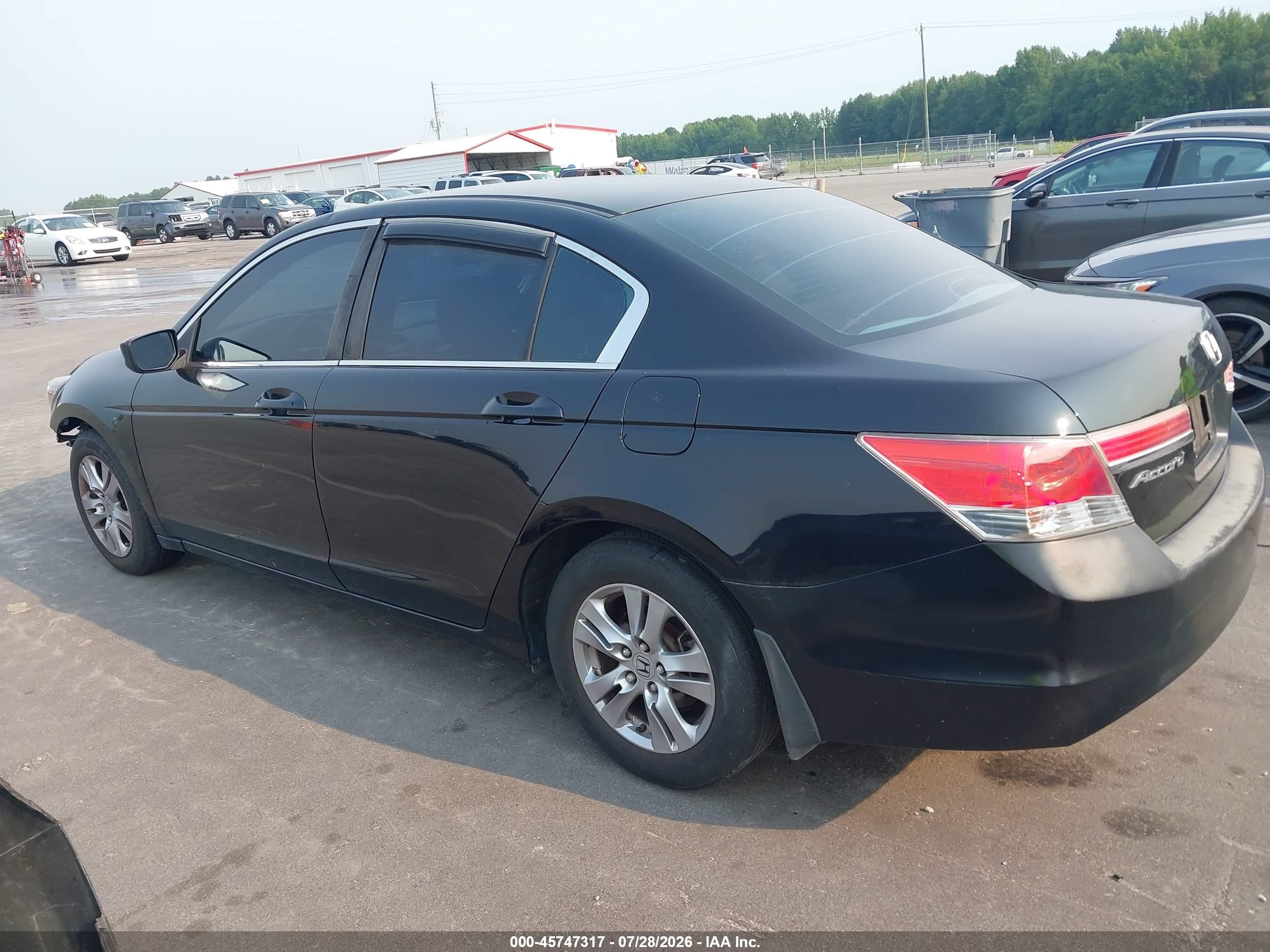 2012 Honda Accord 2.4 Lx-p Black vin: 1HGCP2F49CA001887