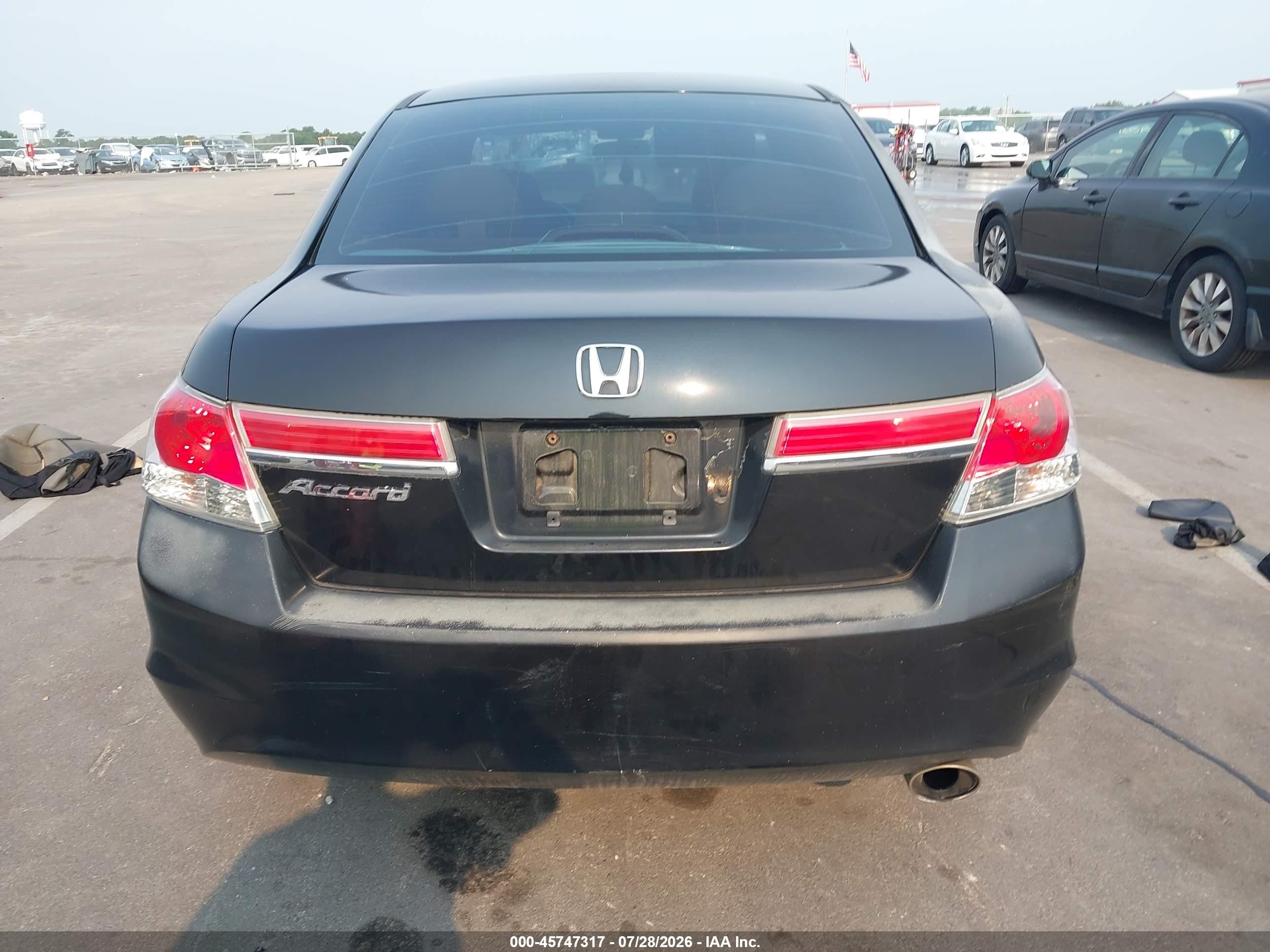 2012 Honda Accord 2.4 Lx-p Black vin: 1HGCP2F49CA001887