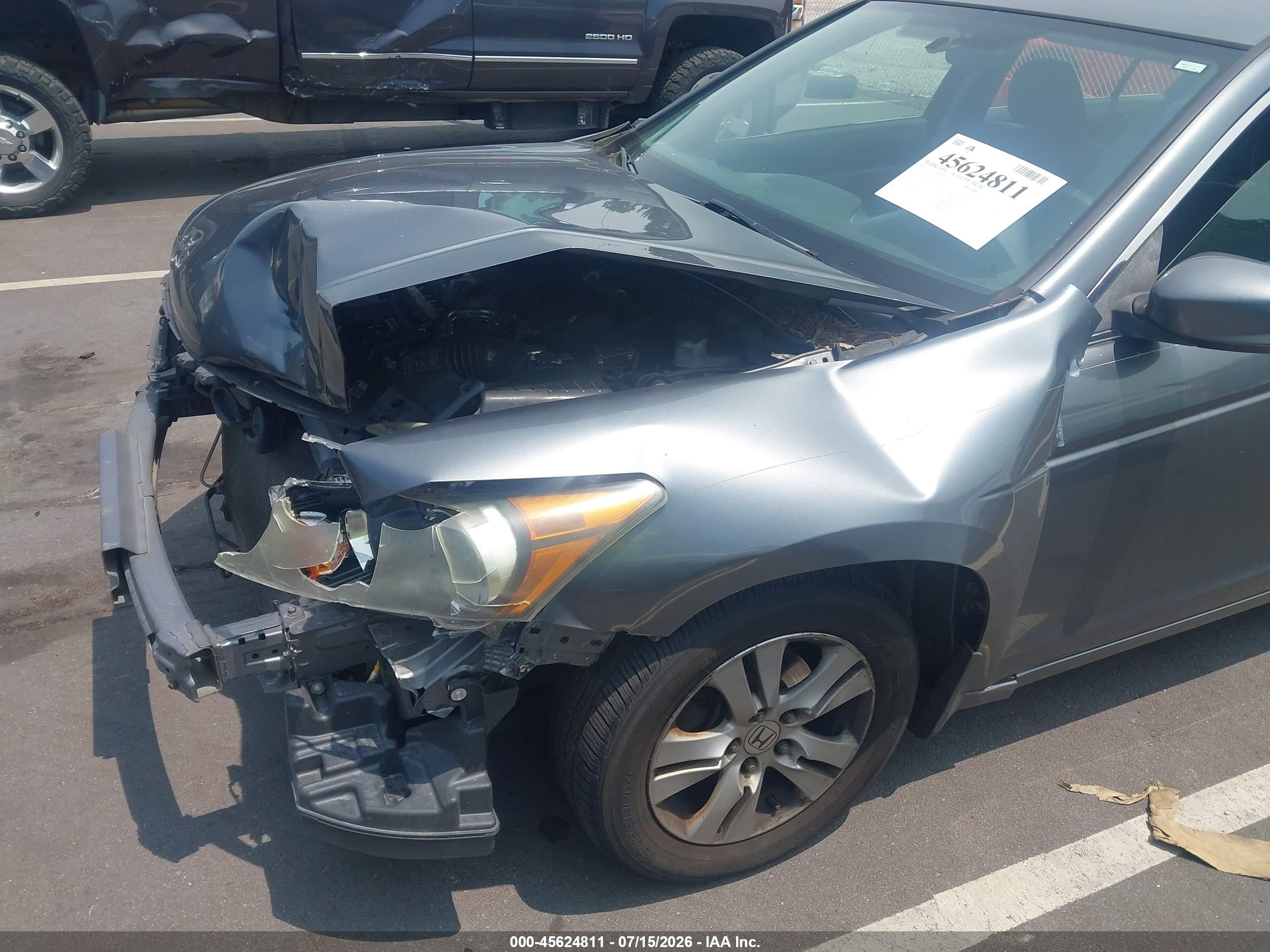 2012 Honda Accord 2.4 Lx-p Gray vin: 1HGCP2F49CA023419