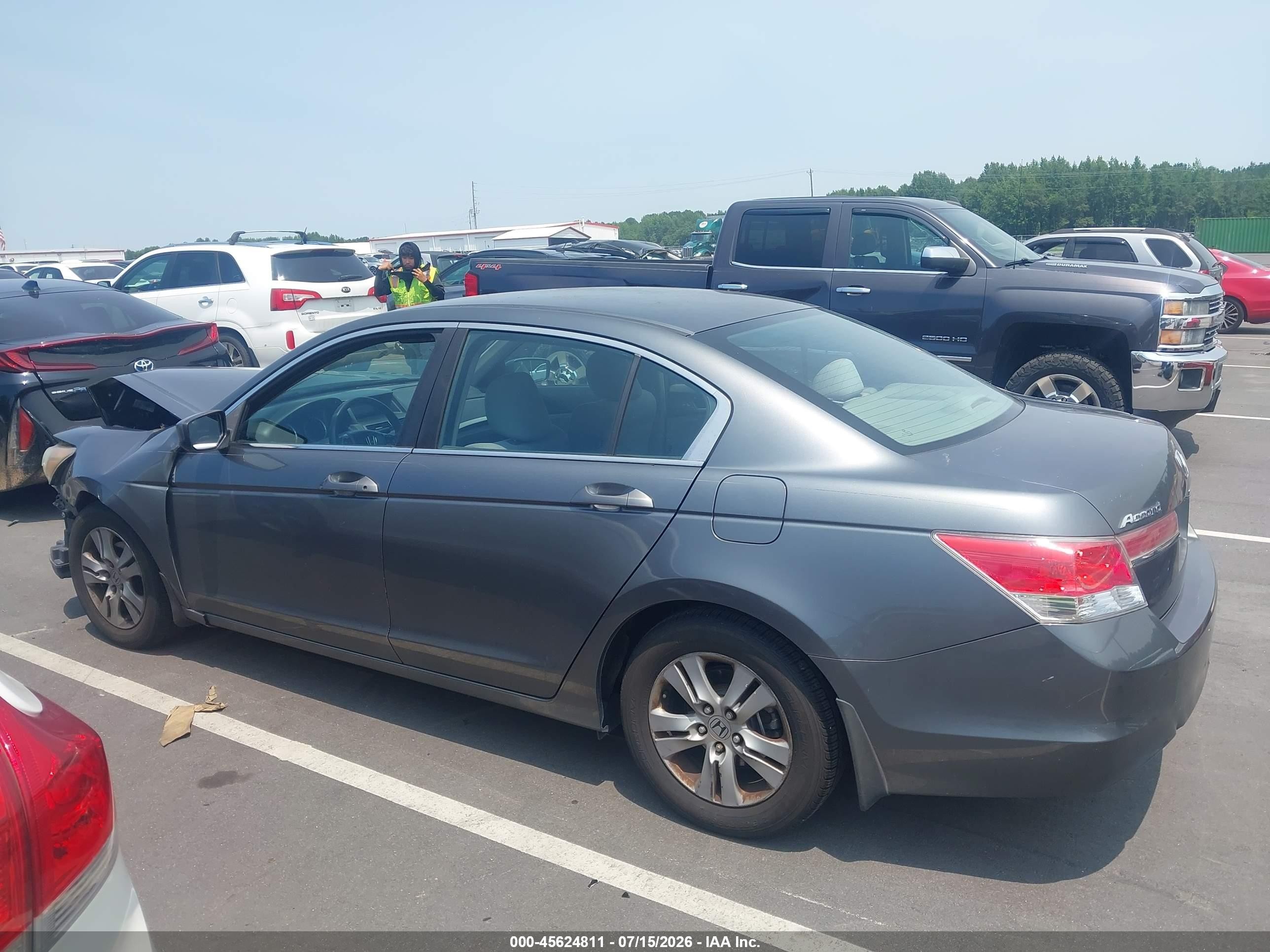 2012 Honda Accord 2.4 Lx-p Gray vin: 1HGCP2F49CA023419