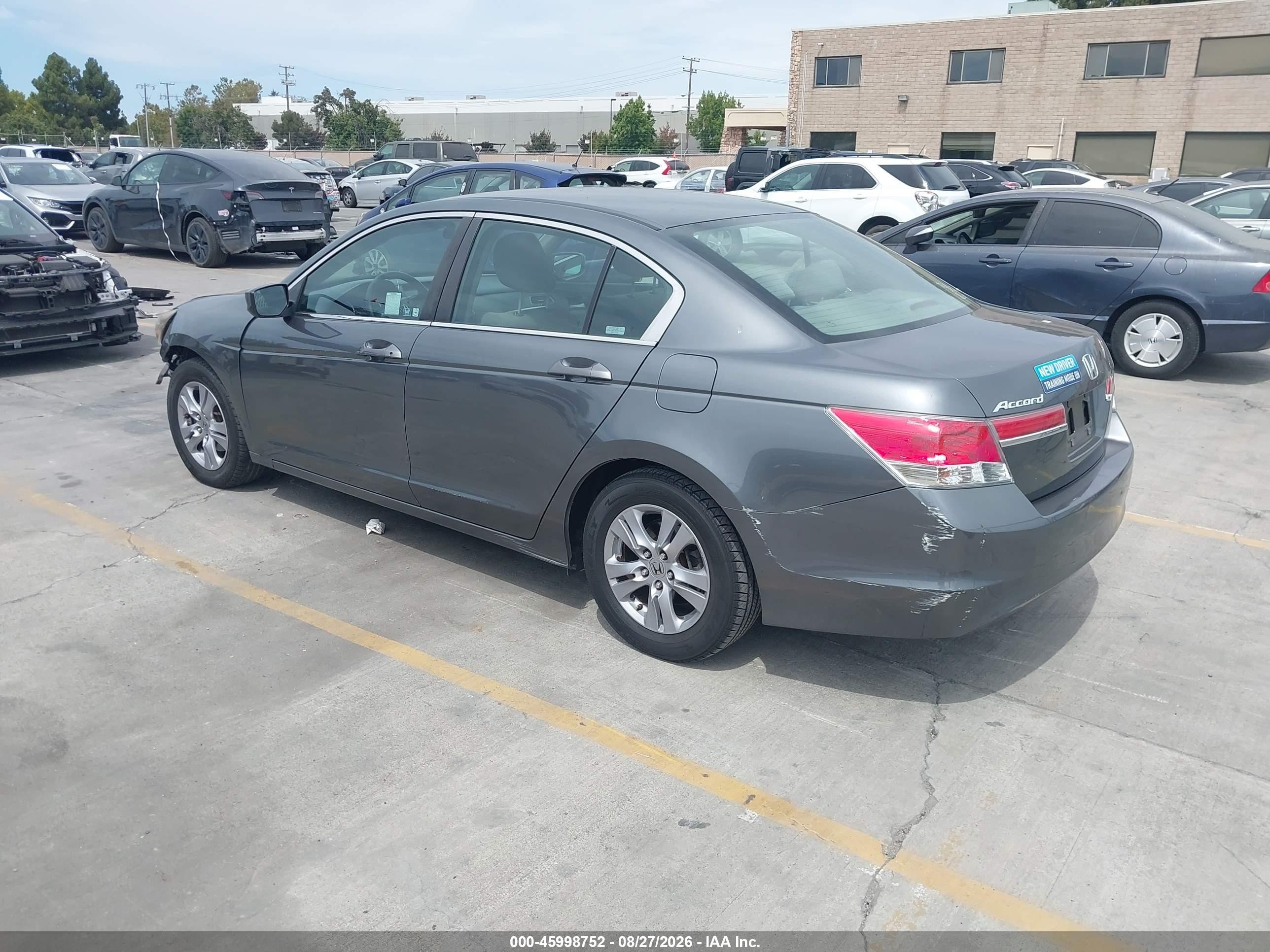 2012 Honda Accord 2.4 Lx-p Gray vin: 1HGCP2F49CA031214