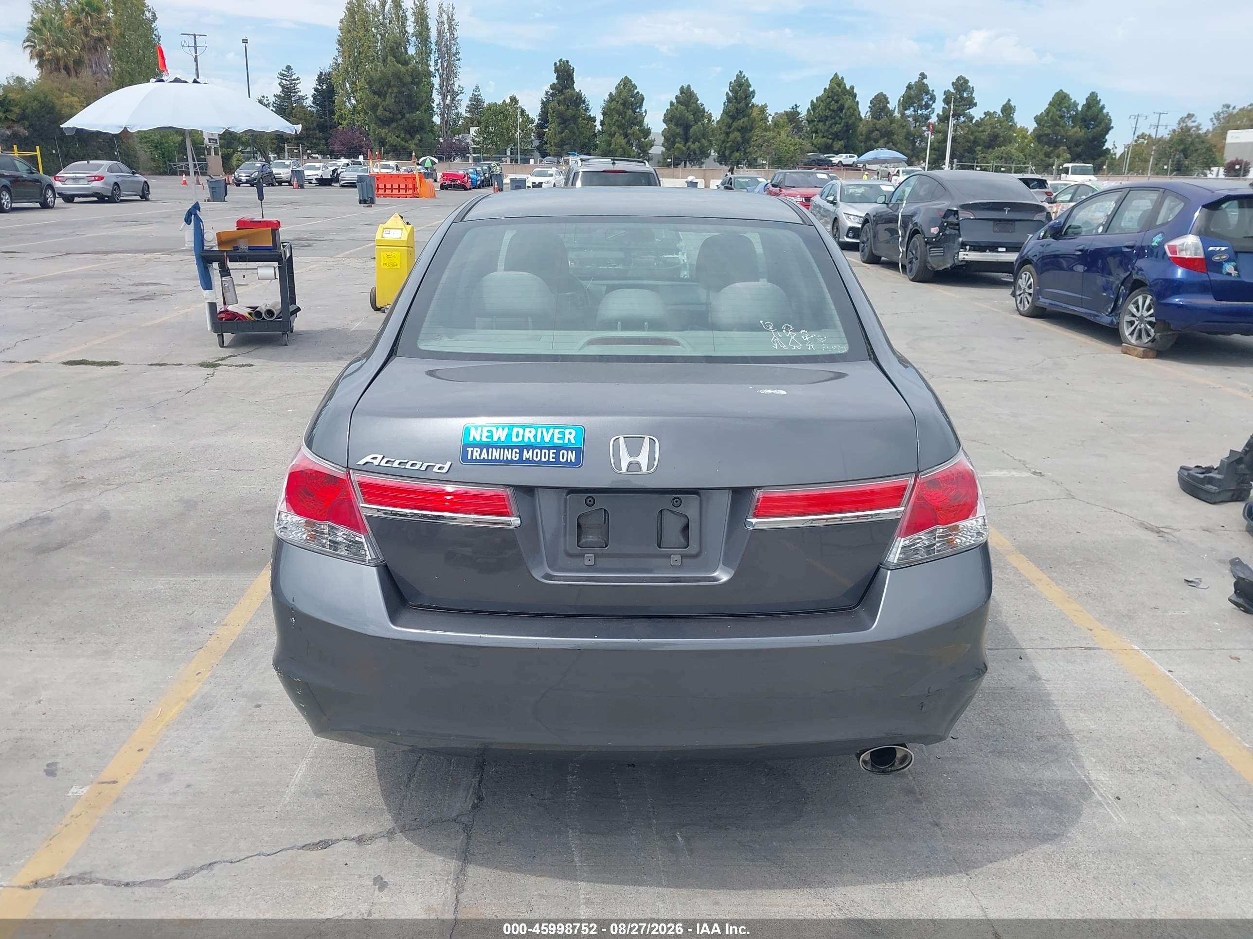 2012 Honda Accord 2.4 Lx-p Gray vin: 1HGCP2F49CA031214
