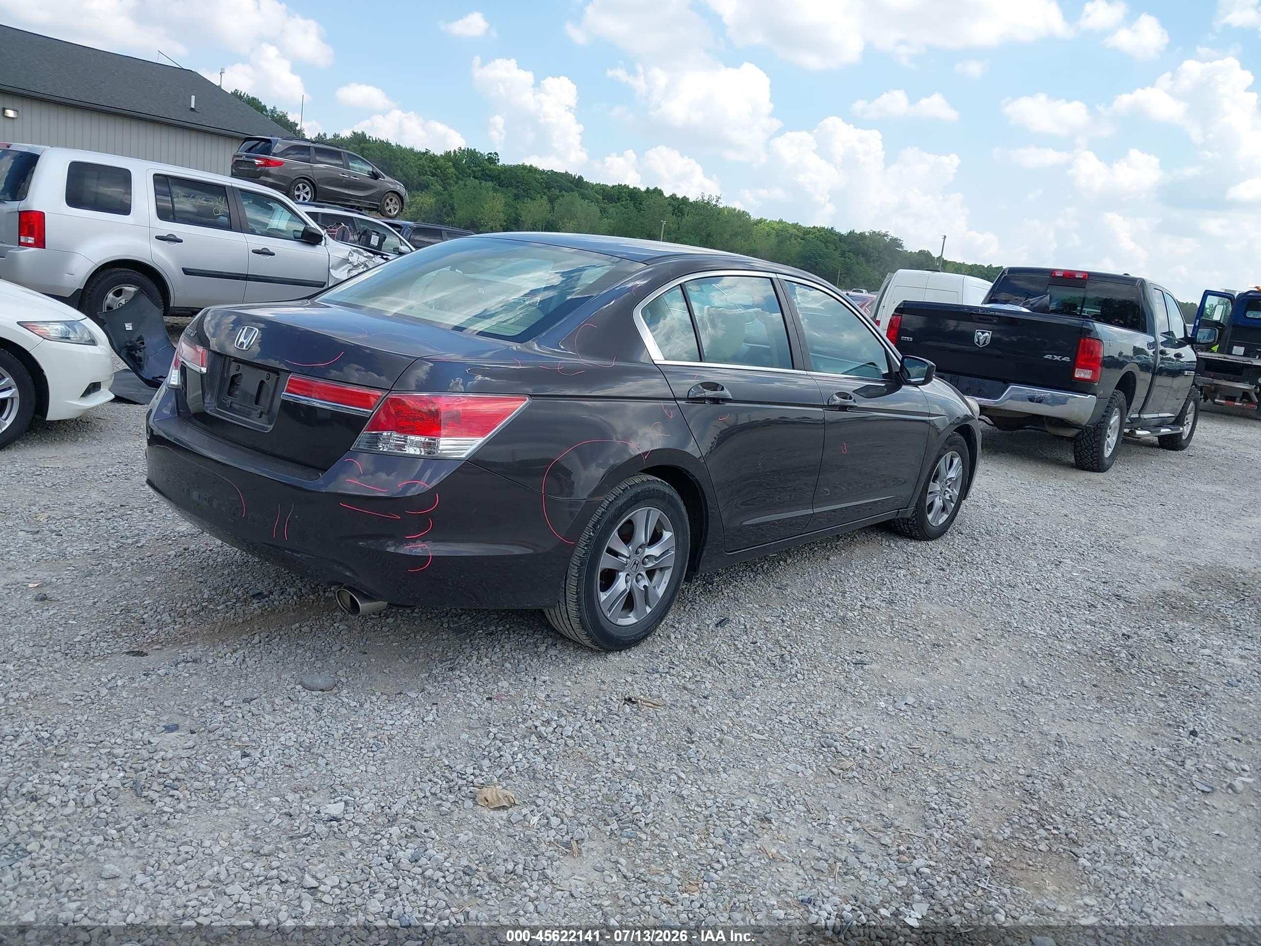 2012 Honda Accord 2.4 Lx-p Black vin: 1HGCP2F49CA103030