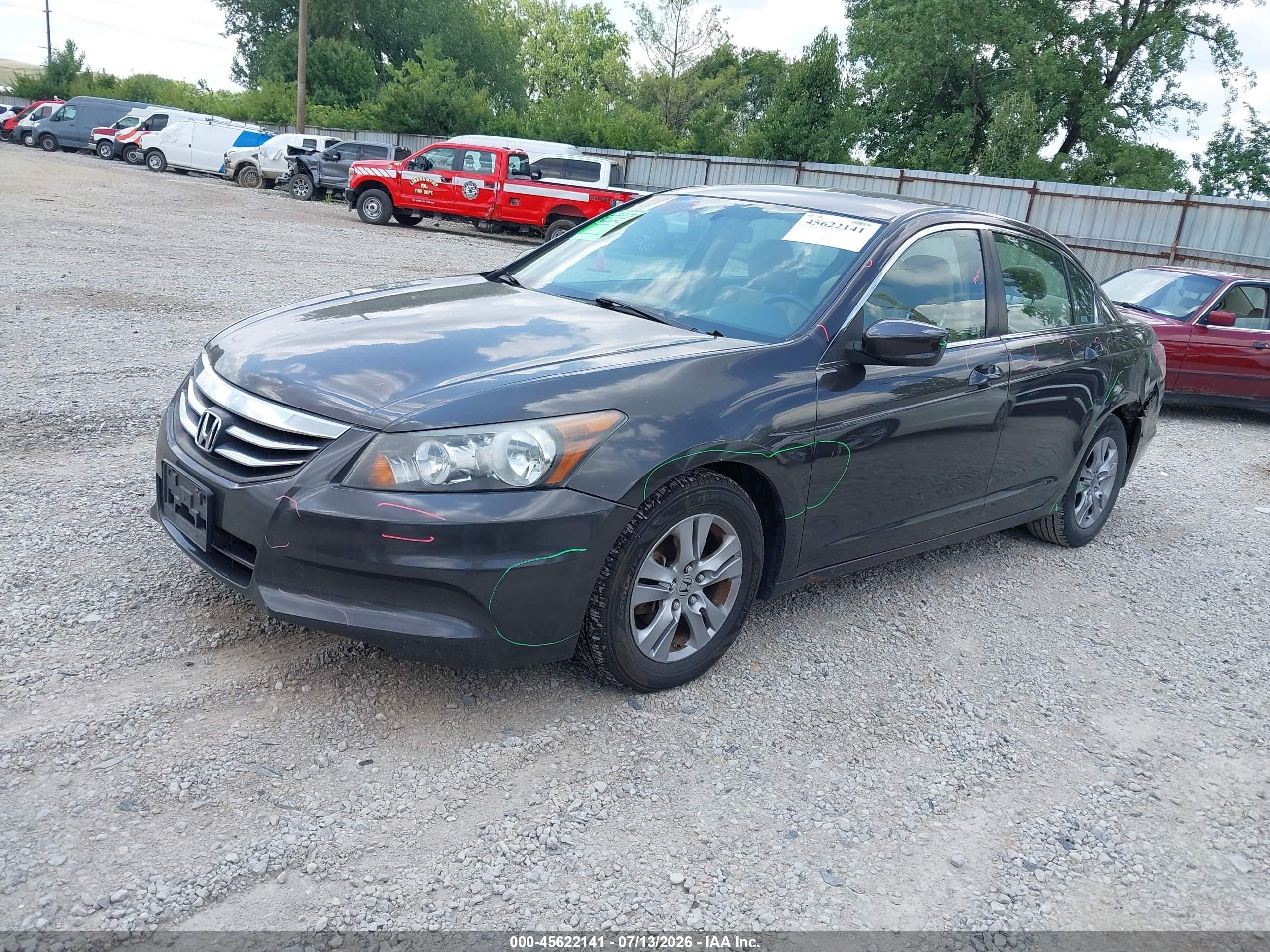 2012 Honda Accord 2.4 Lx-p Black vin: 1HGCP2F49CA103030