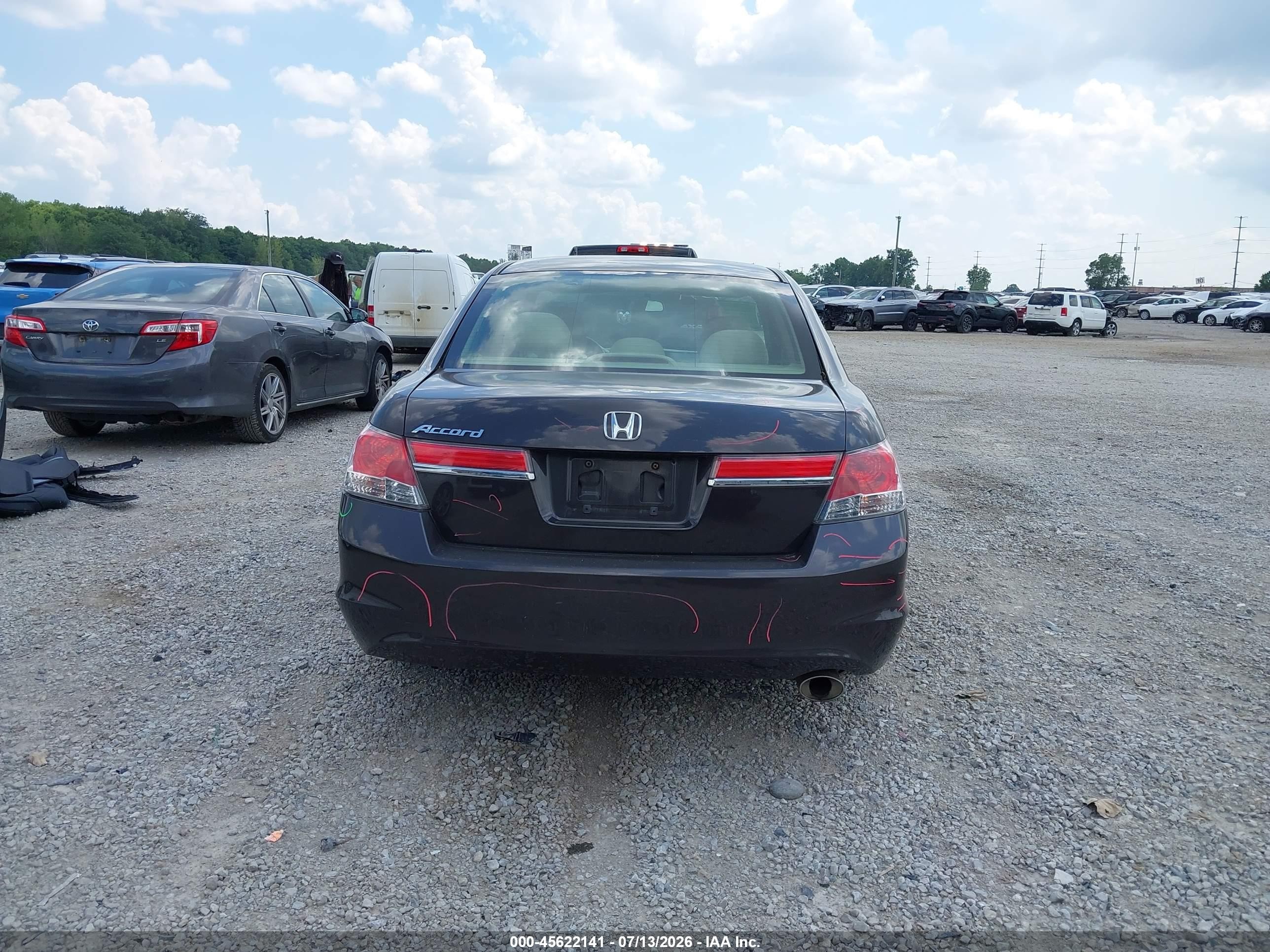 2012 Honda Accord 2.4 Lx-p Black vin: 1HGCP2F49CA103030