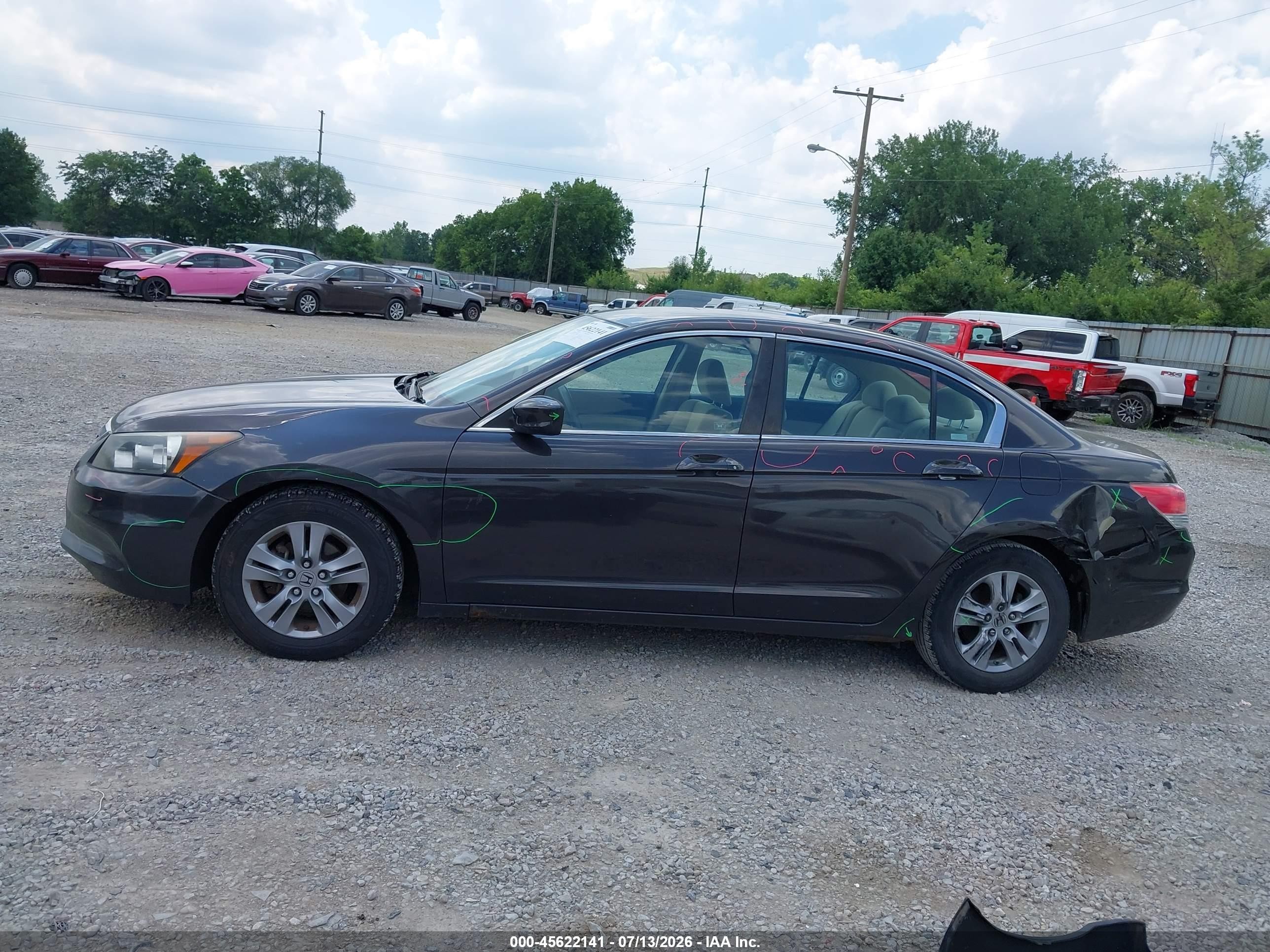 2012 Honda Accord 2.4 Lx-p Black vin: 1HGCP2F49CA103030