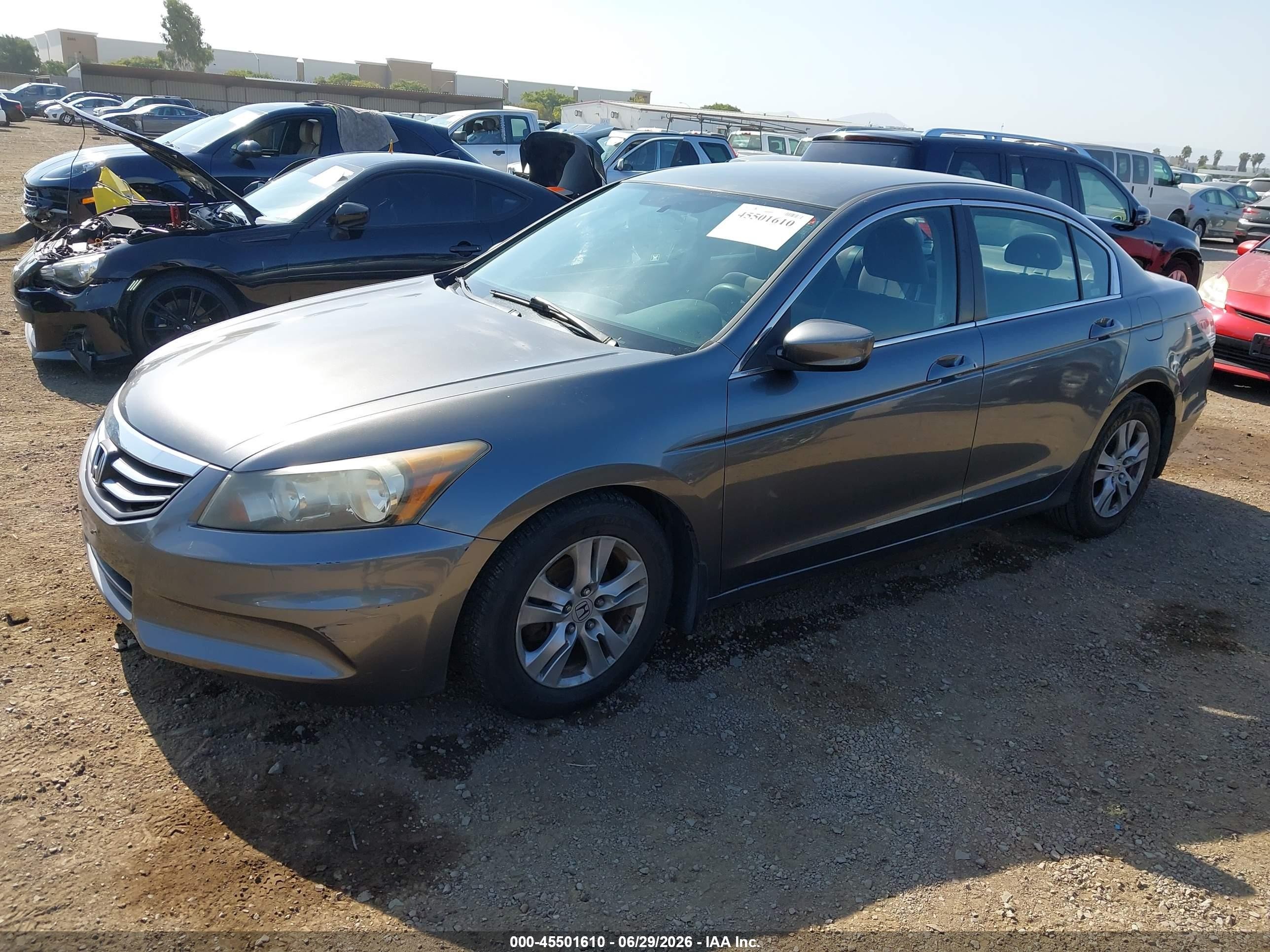 2012 Honda Accord 2.4 Lx-p Gray vin: 1HGCP2F49CA196504