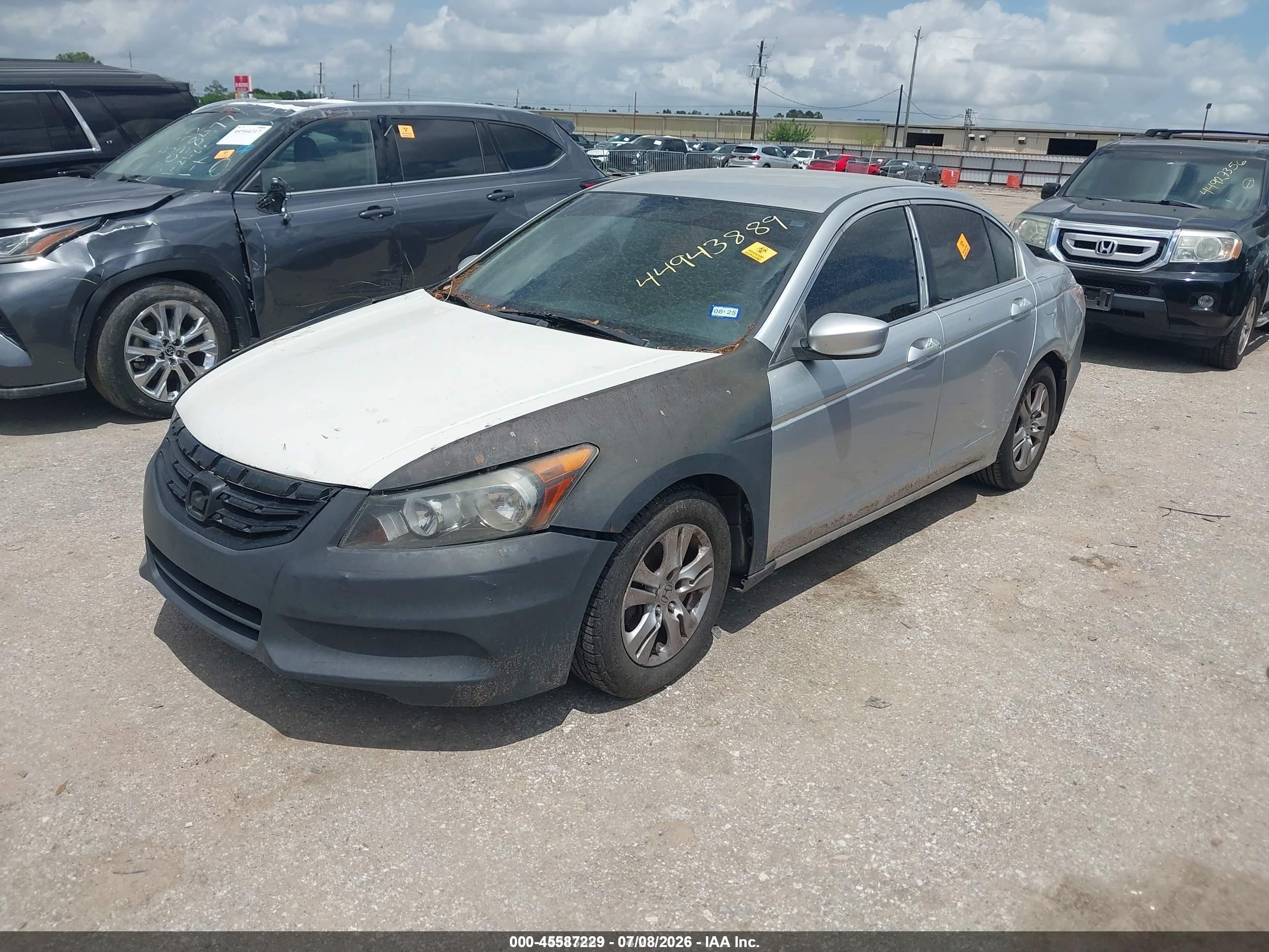 2012 Honda Accord 2.4 Lx-p Silver vin: 1HGCP2F49CA201782