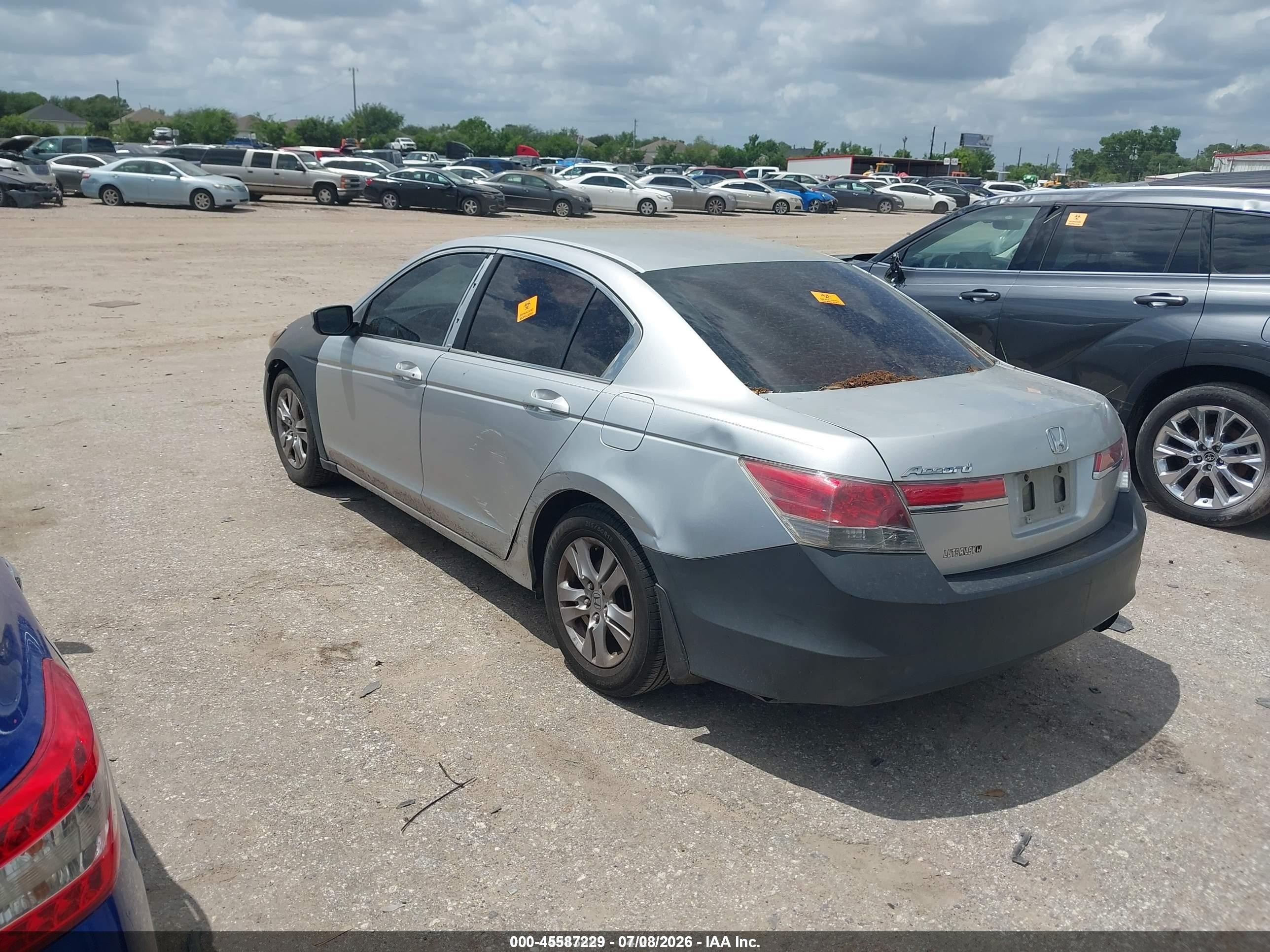2012 Honda Accord 2.4 Lx-p Silver vin: 1HGCP2F49CA201782