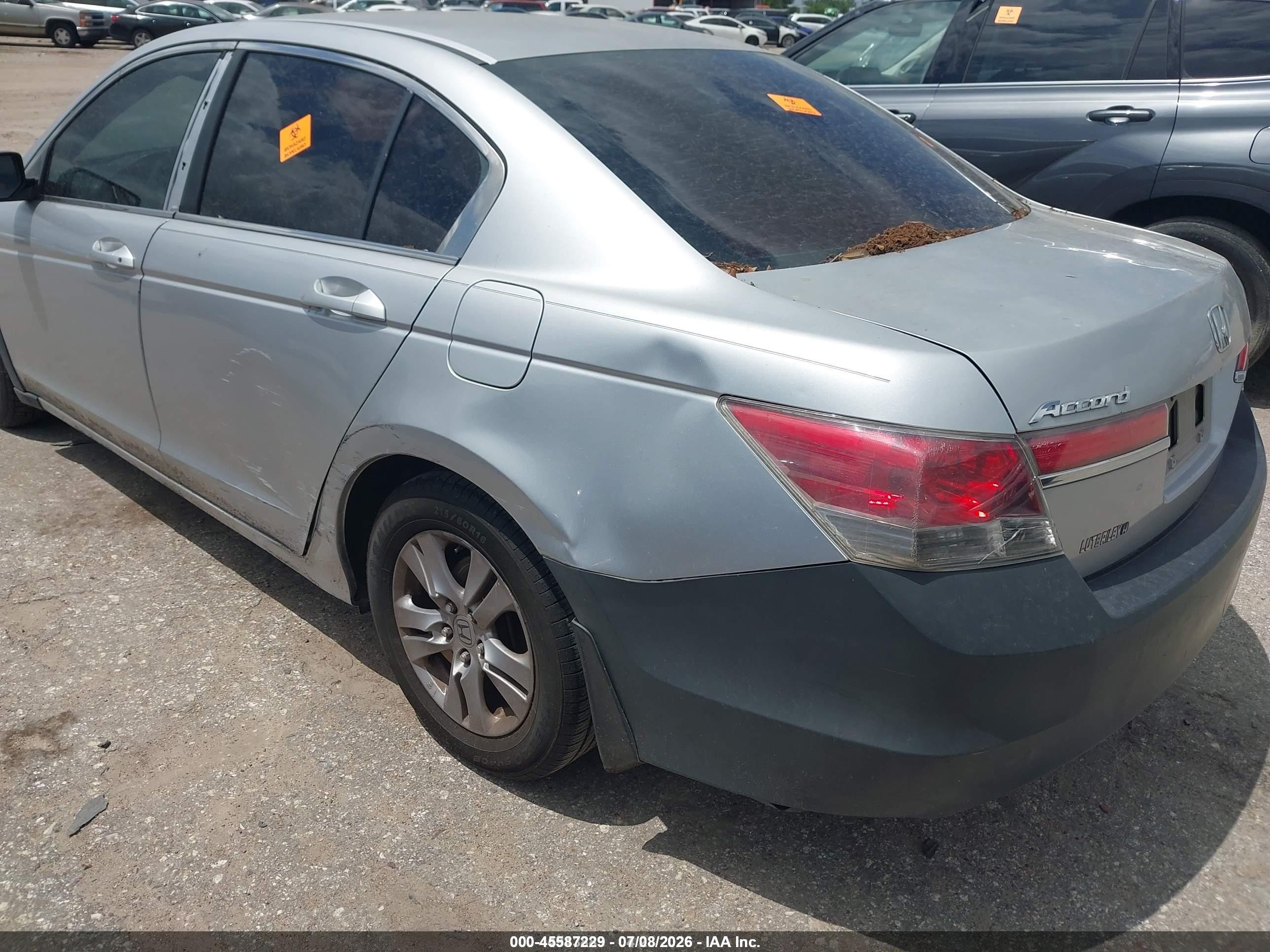 2012 Honda Accord 2.4 Lx-p Silver vin: 1HGCP2F49CA201782