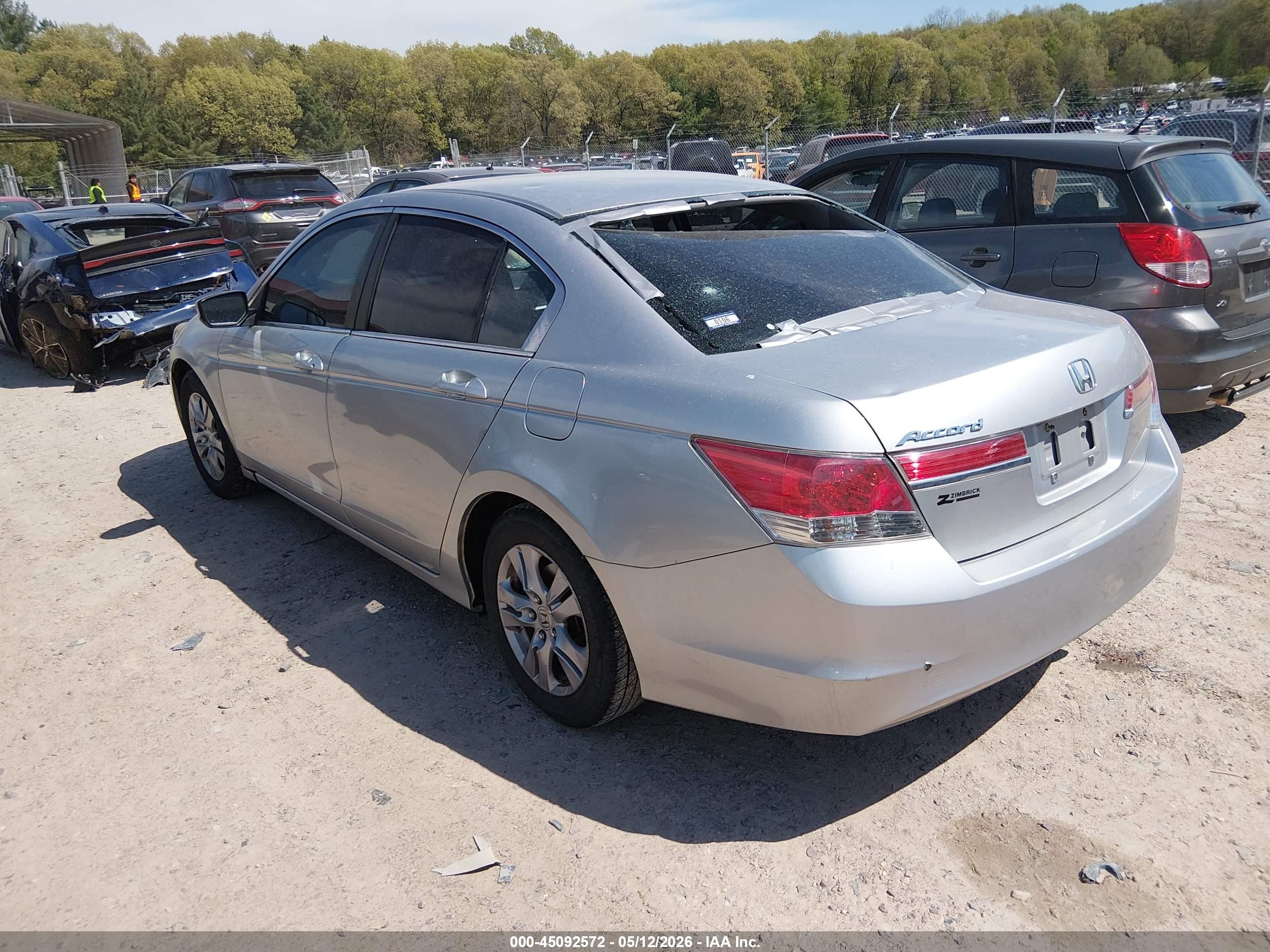 2012 Honda Accord 2.4 Lx-p Silver vin: 1HGCP2F49CA209395