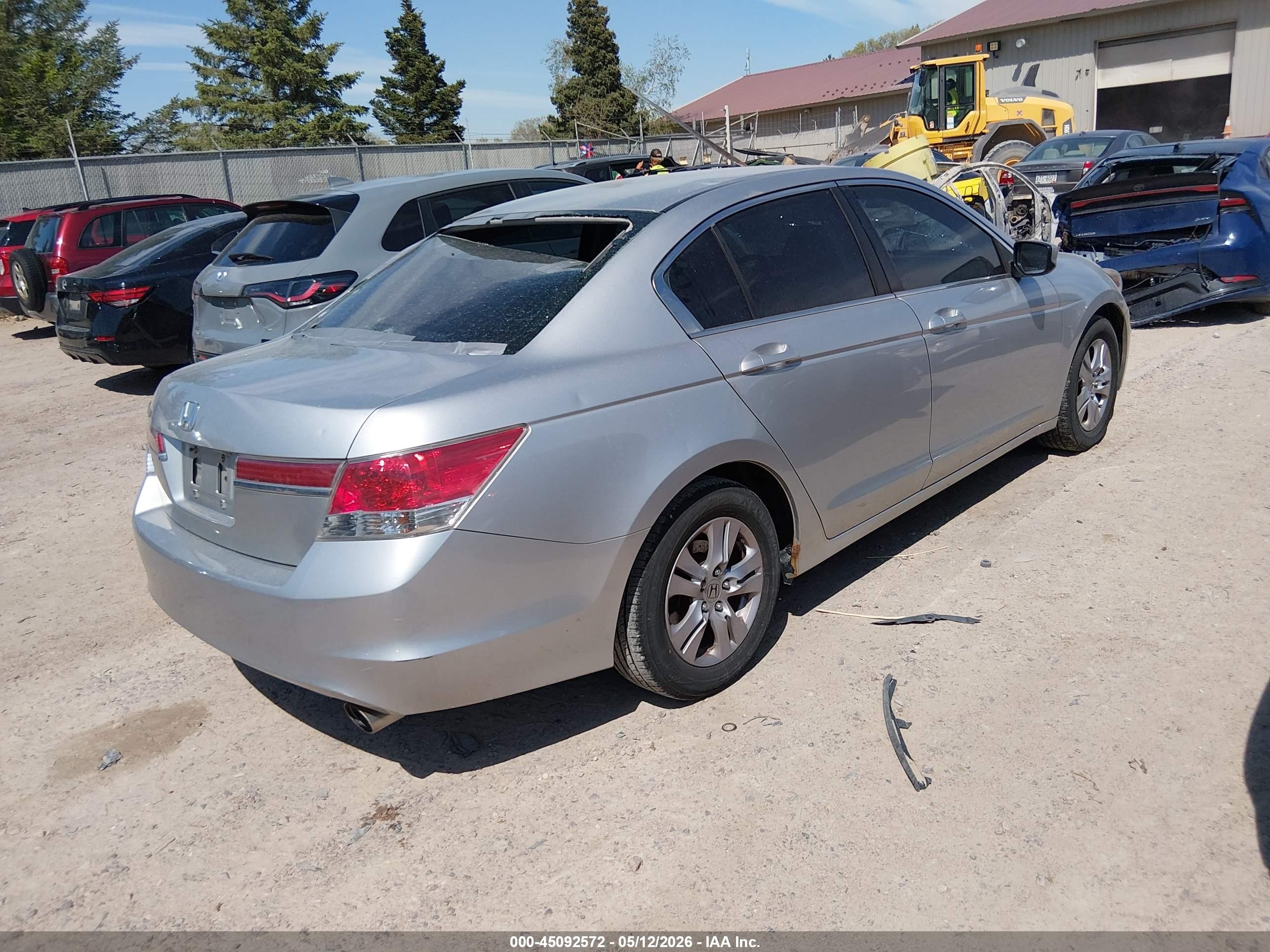 2012 Honda Accord 2.4 Lx-p Silver vin: 1HGCP2F49CA209395