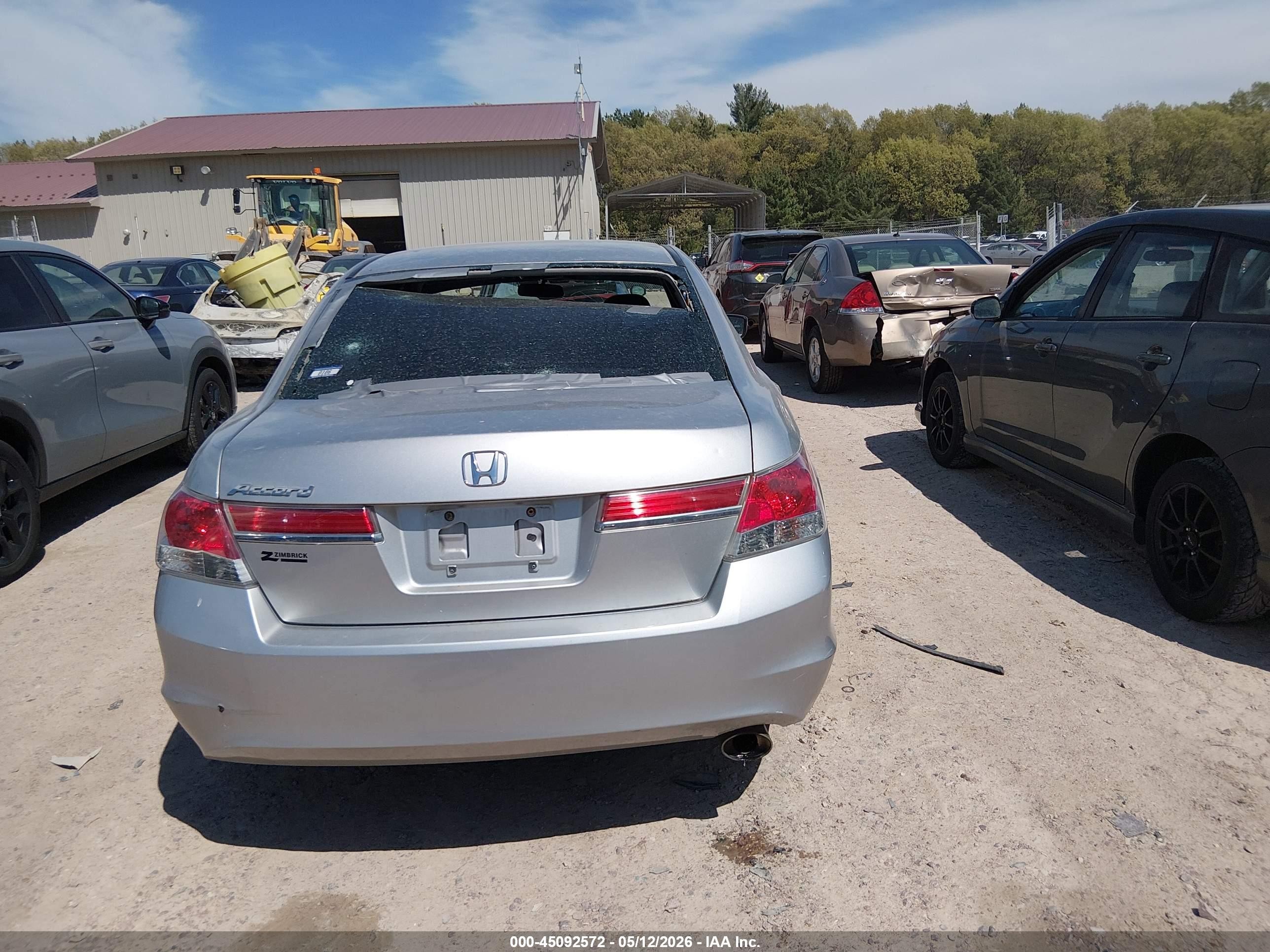 2012 Honda Accord 2.4 Lx-p Silver vin: 1HGCP2F49CA209395