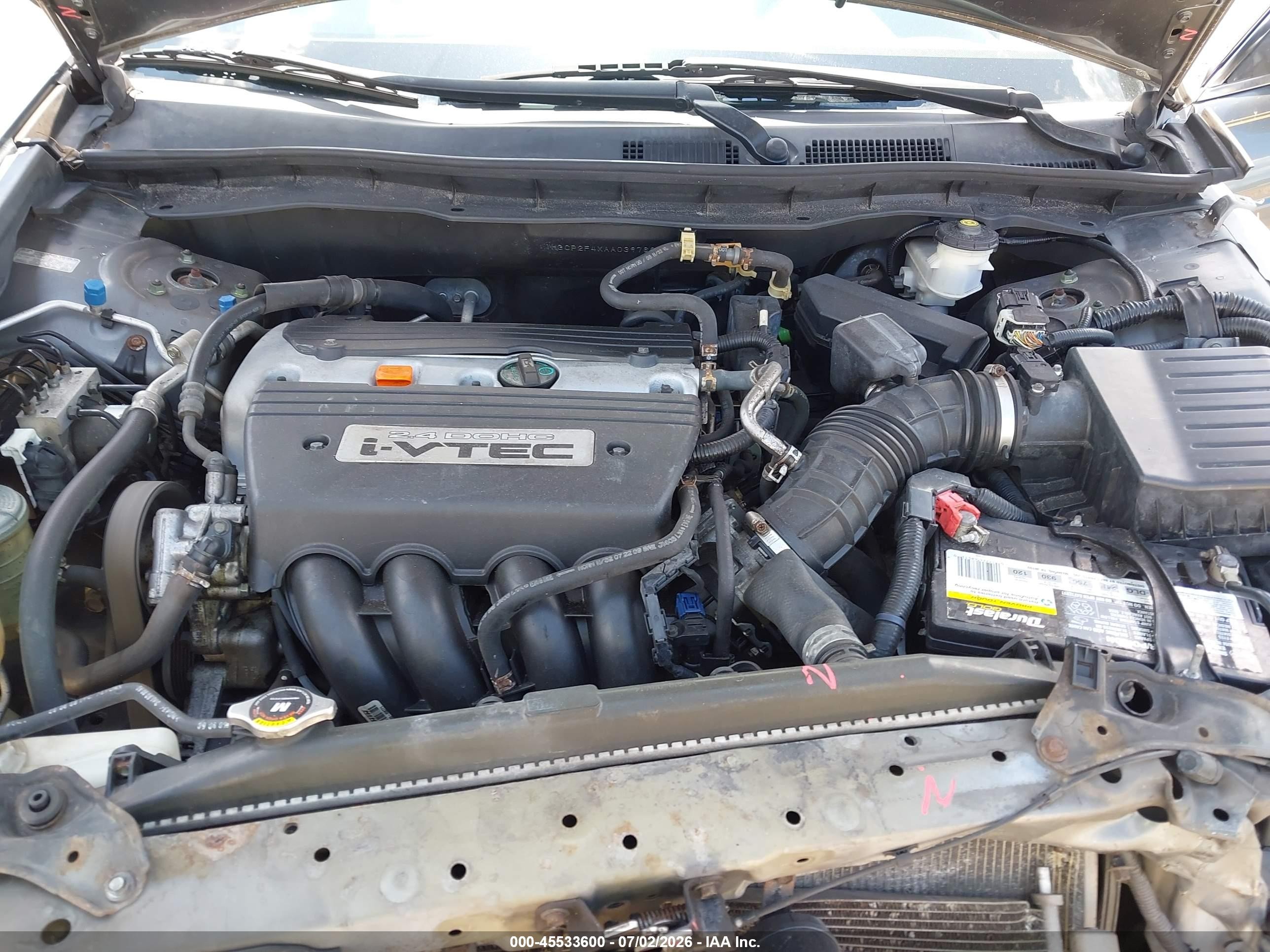 2010 Honda Accord 2.4 Lx-p Gray vin: 1HGCP2F4XAA039769
