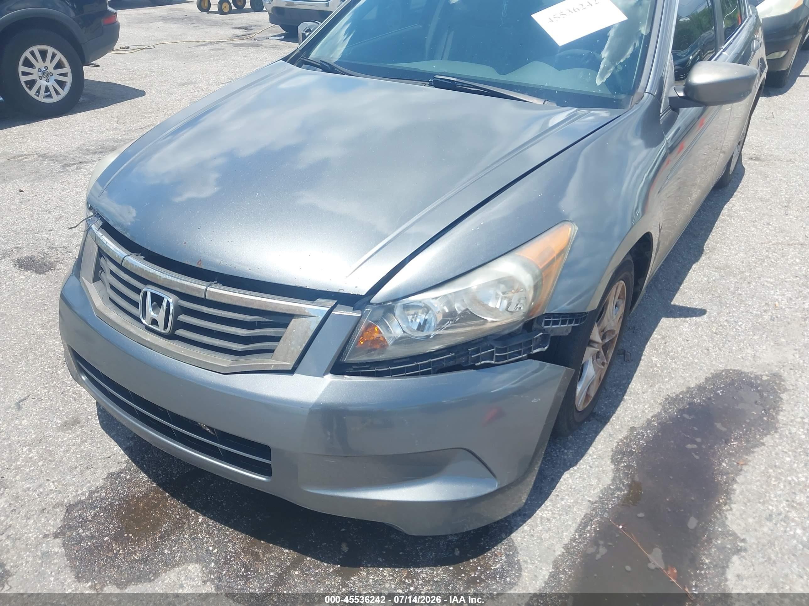 2010 Honda Accord 2.4 Lx-p Gray vin: 1HGCP2F4XAA117788