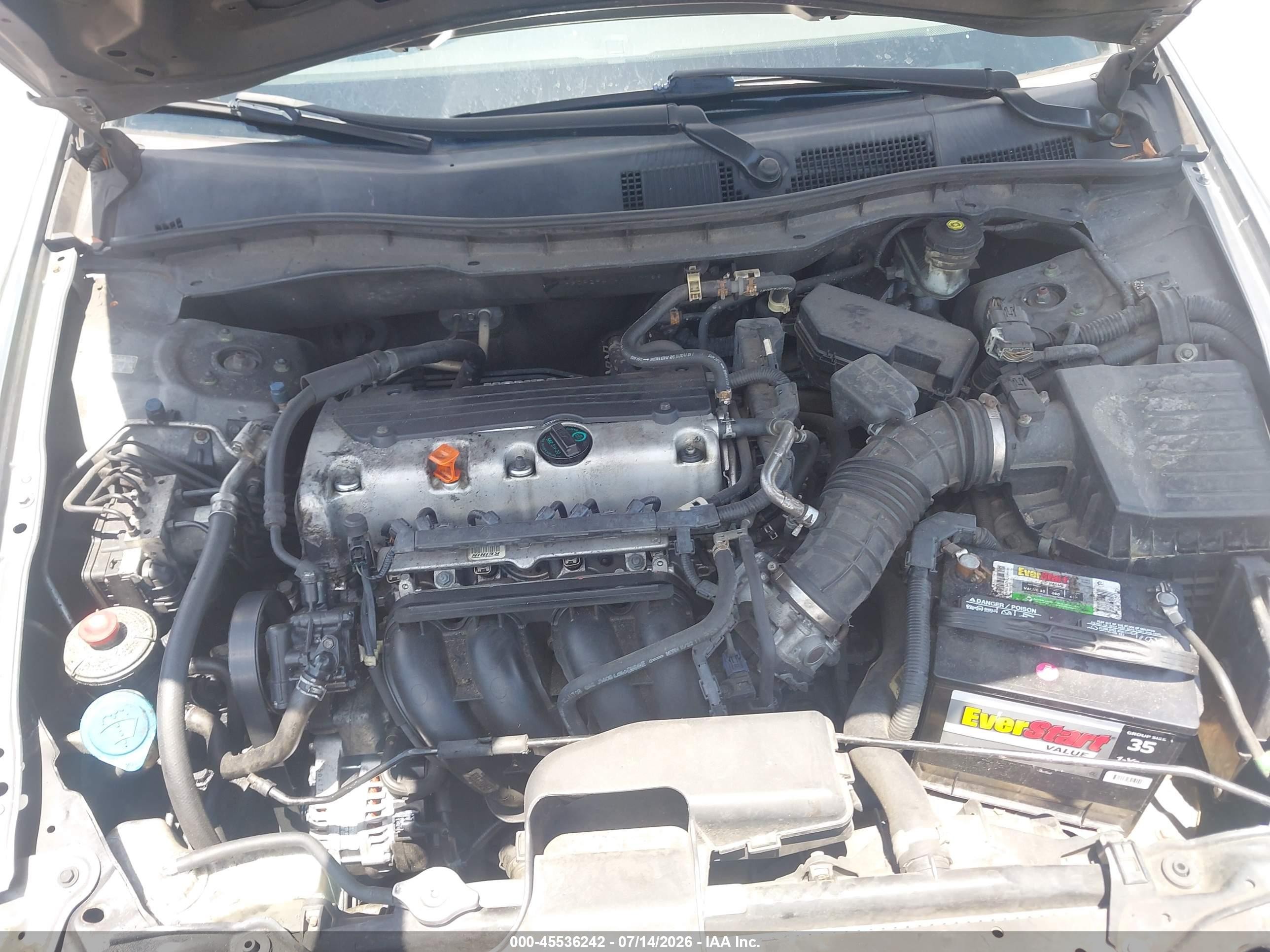 2010 Honda Accord 2.4 Lx-p Gray vin: 1HGCP2F4XAA117788
