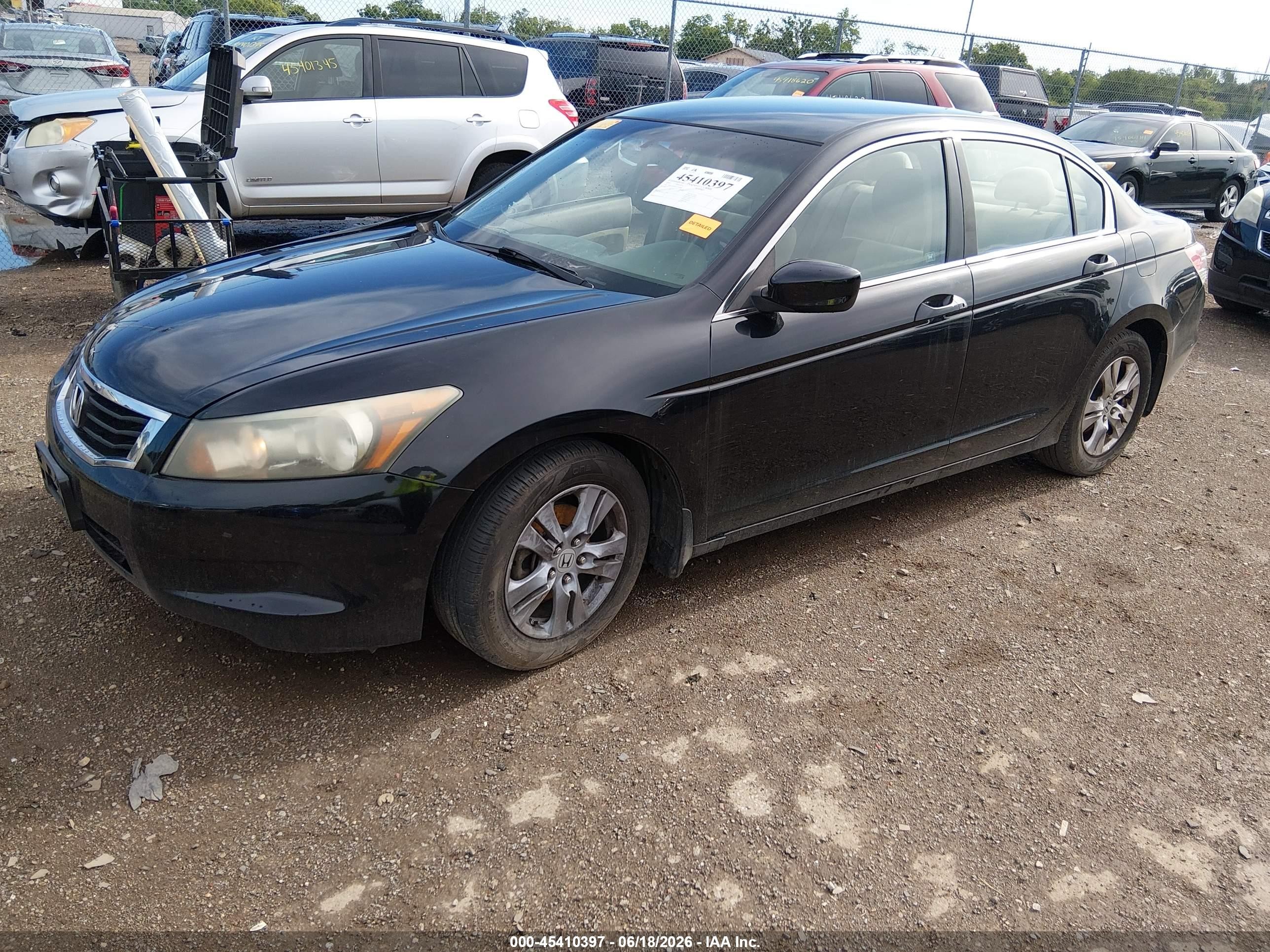 2010 Honda Accord 2.4 Lx-p Black vin: 1HGCP2F4XAA141606