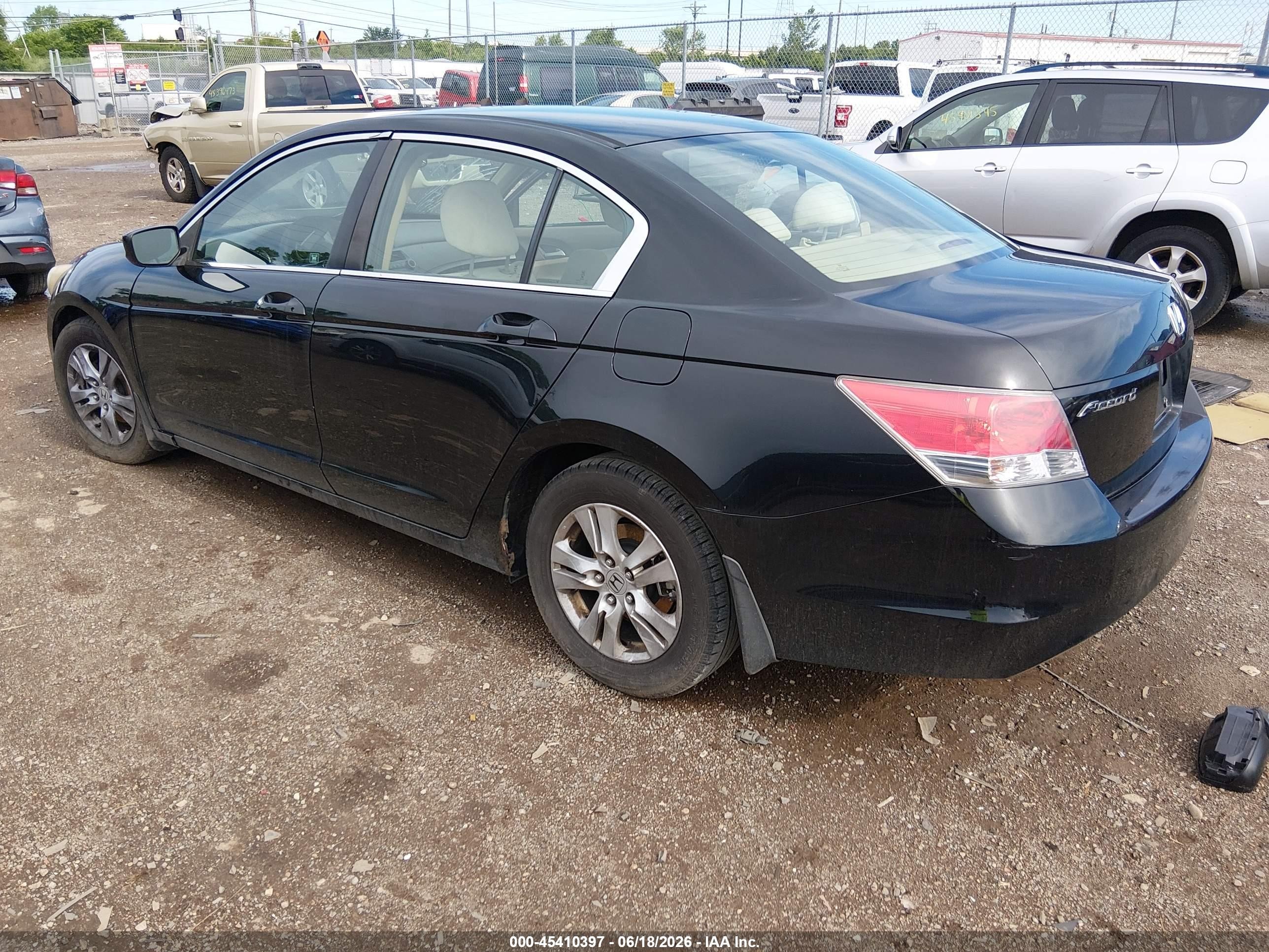 2010 Honda Accord 2.4 Lx-p Black vin: 1HGCP2F4XAA141606