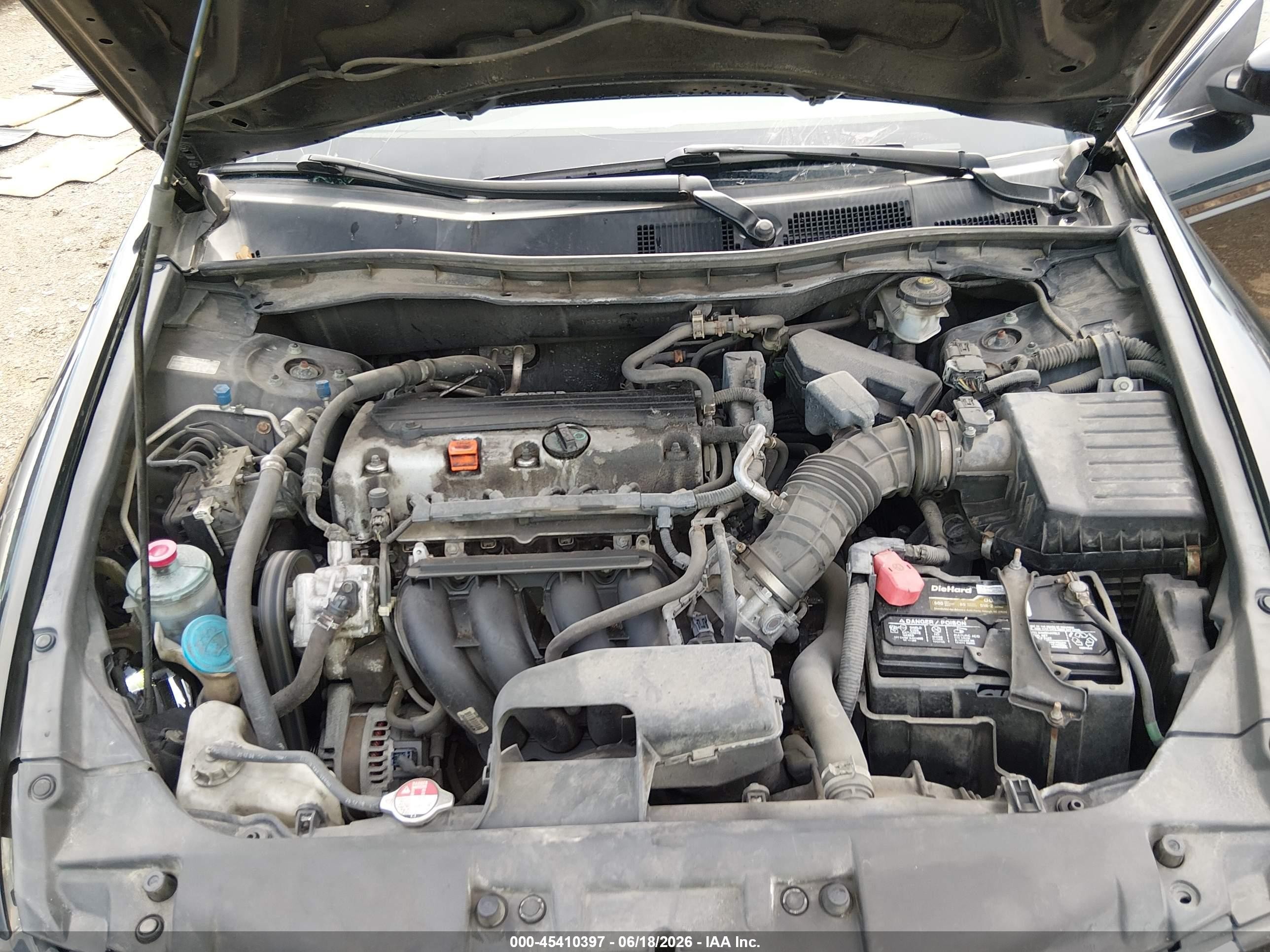 2010 Honda Accord 2.4 Lx-p Black vin: 1HGCP2F4XAA141606