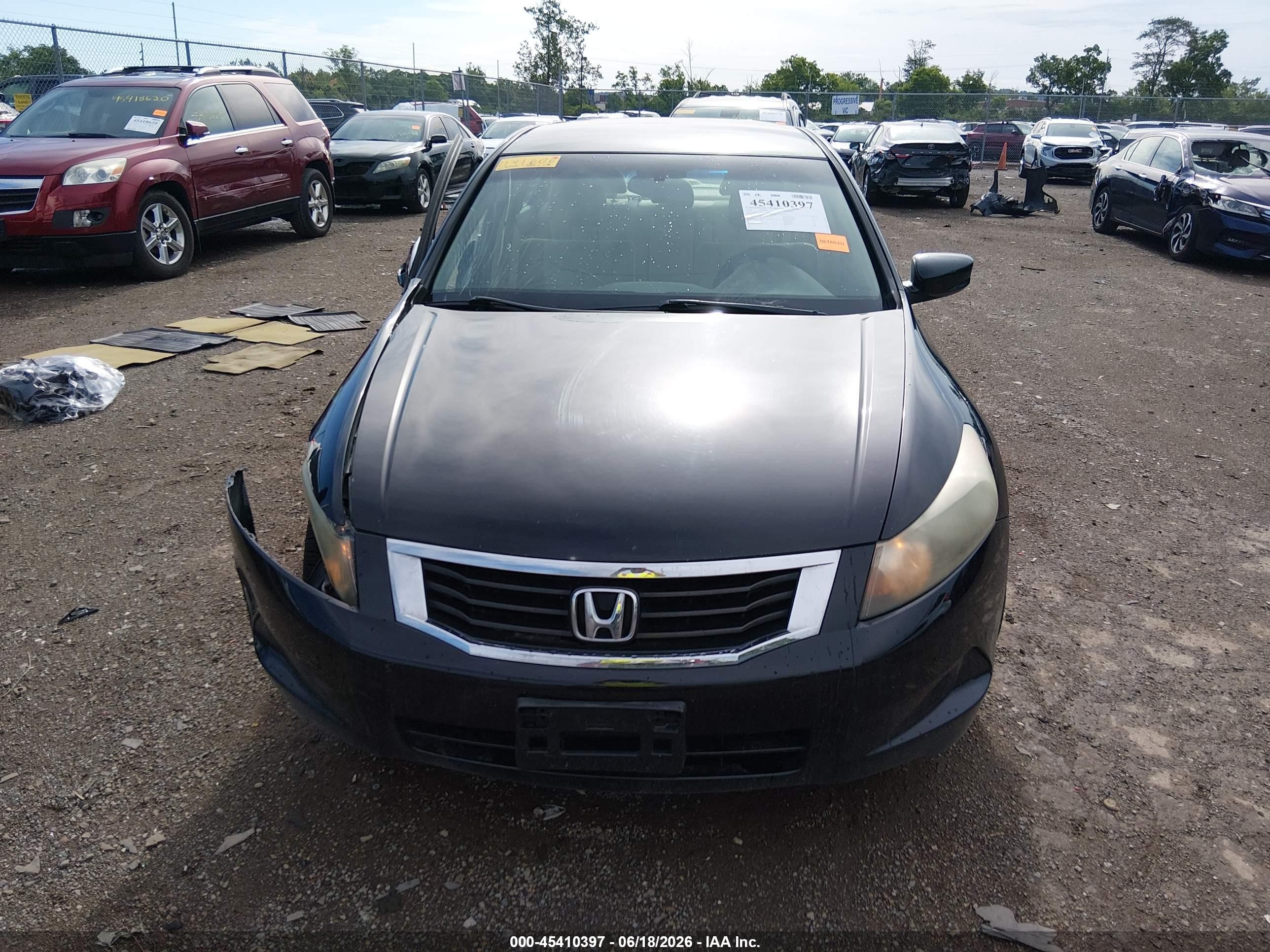 2010 Honda Accord 2.4 Lx-p Black vin: 1HGCP2F4XAA141606