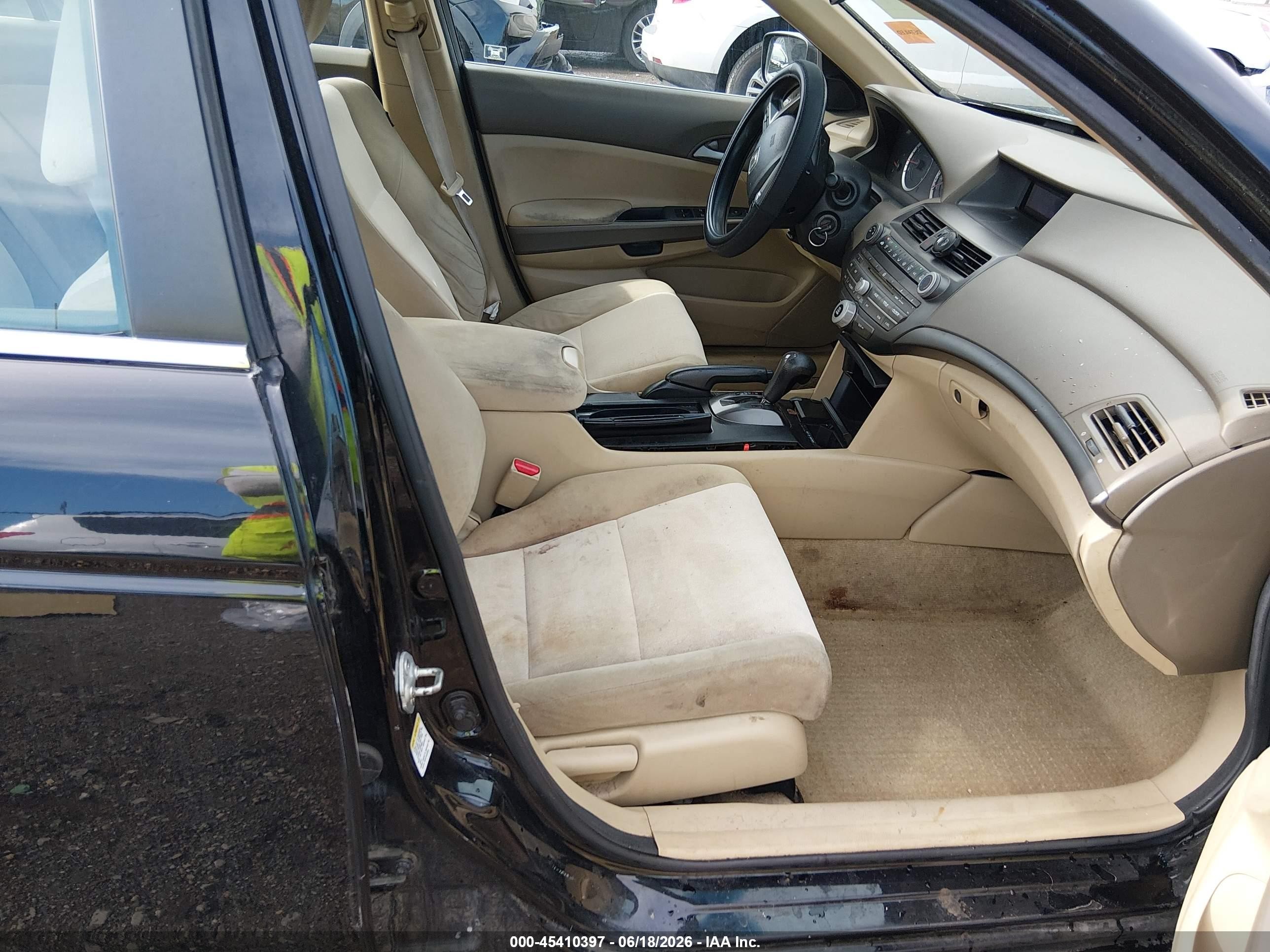 2010 Honda Accord 2.4 Lx-p Black vin: 1HGCP2F4XAA141606