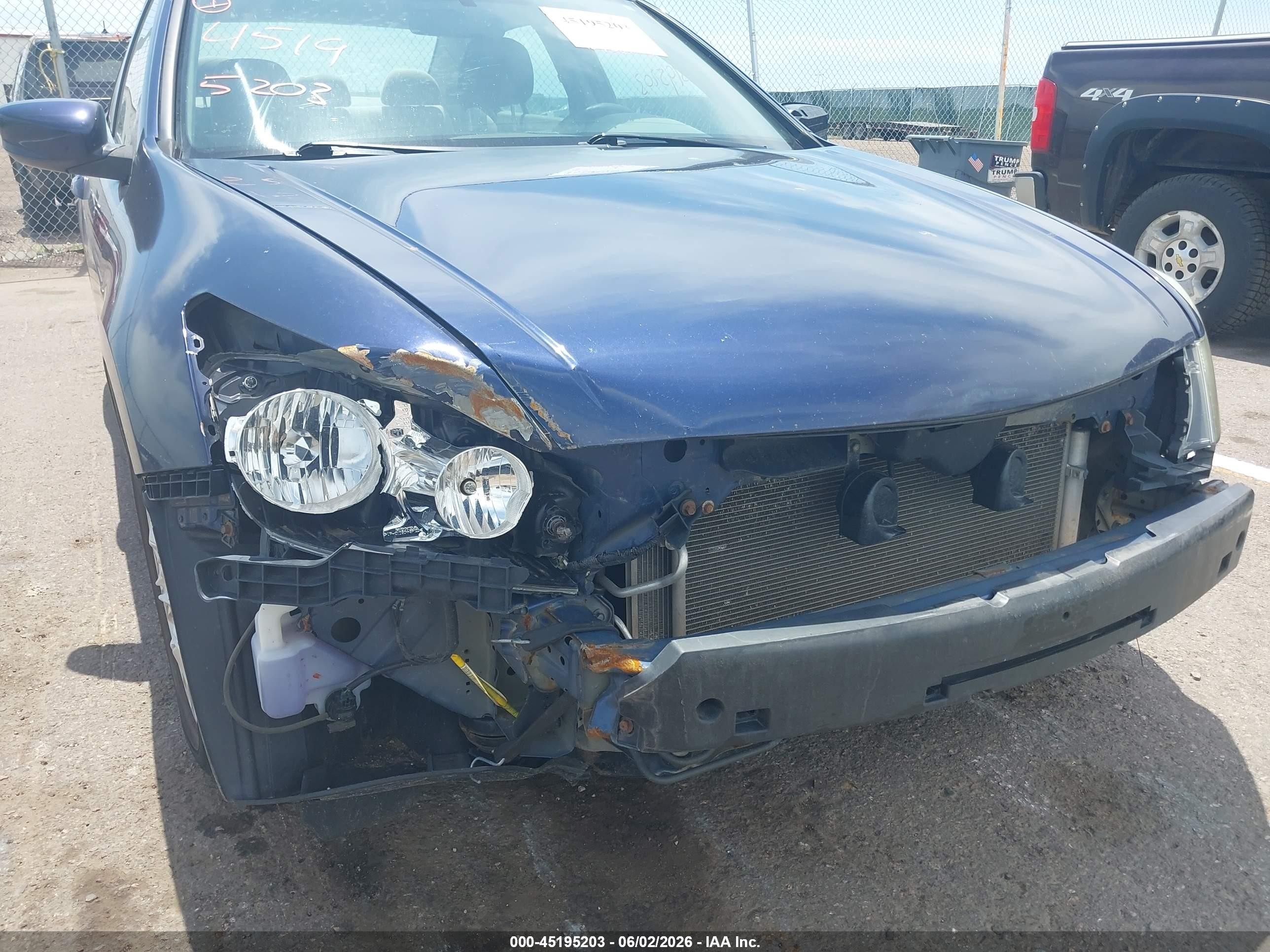 2010 Honda Accord 2.4 Lx-p Blue vin: 1HGCP2F4XAA156476