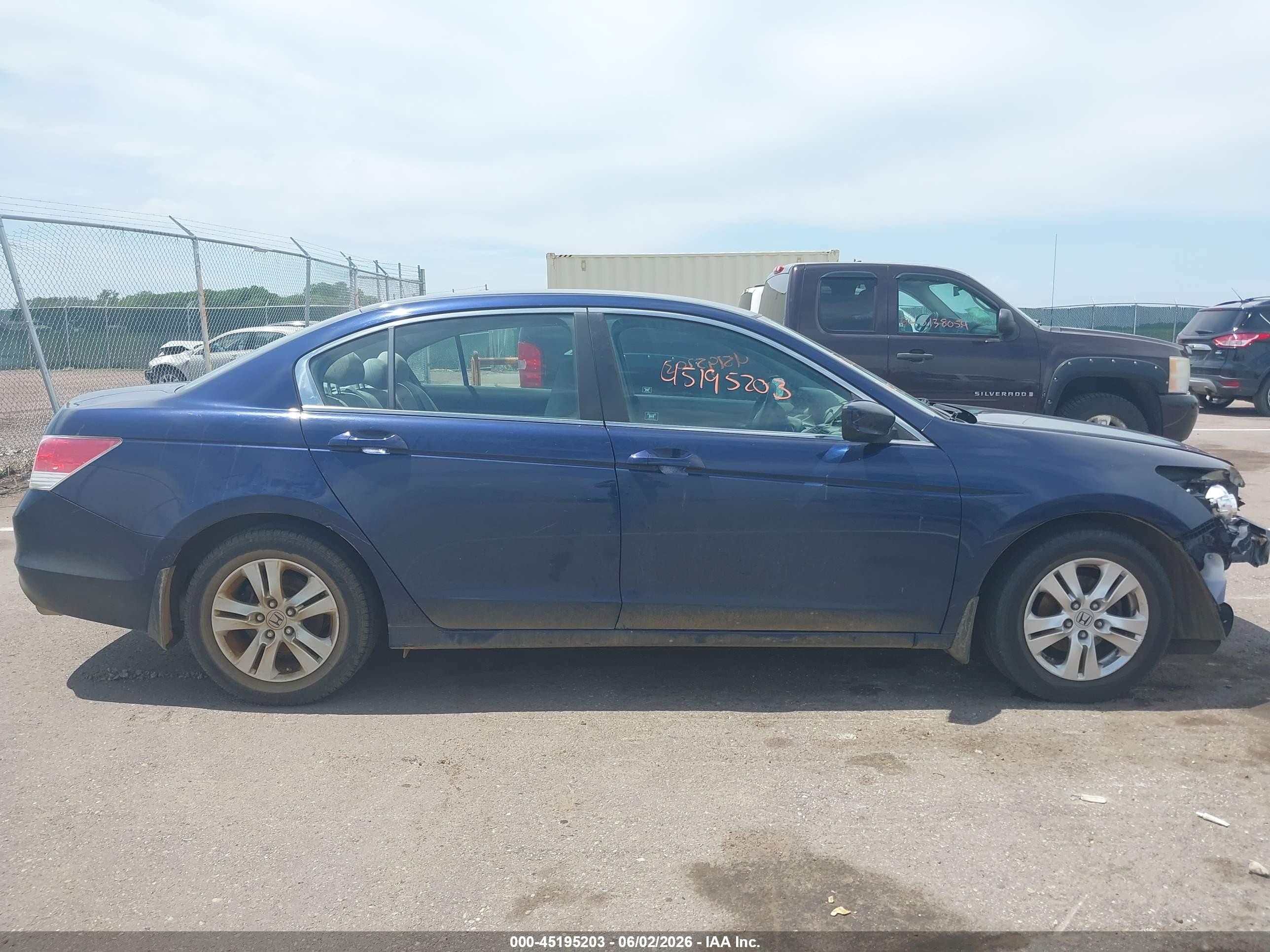 2010 Honda Accord 2.4 Lx-p Blue vin: 1HGCP2F4XAA156476