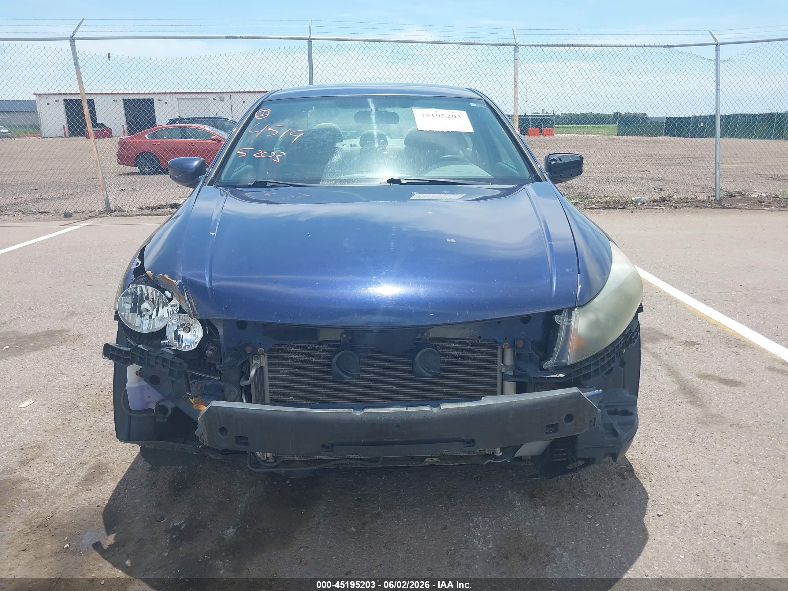 2010 Honda Accord 2.4 Lx-p Blue vin: 1HGCP2F4XAA156476