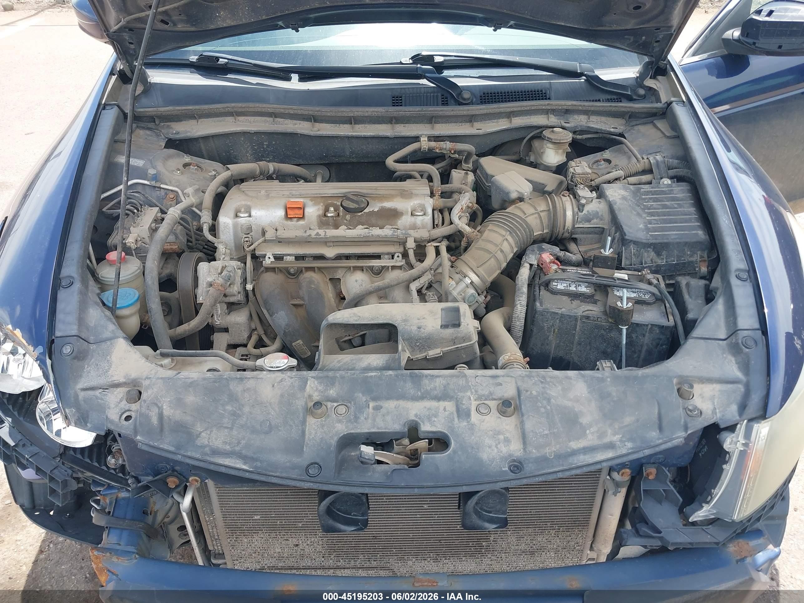 2010 Honda Accord 2.4 Lx-p Blue vin: 1HGCP2F4XAA156476