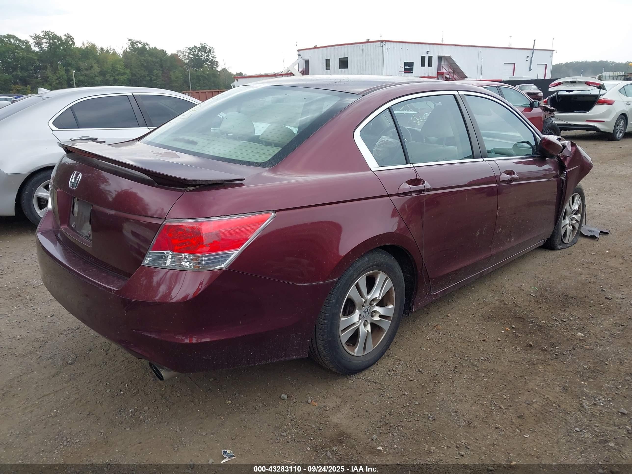 2010 Honda Accord 2.4 Lx-p Burgundy vin: 1HGCP2F4XAA160396