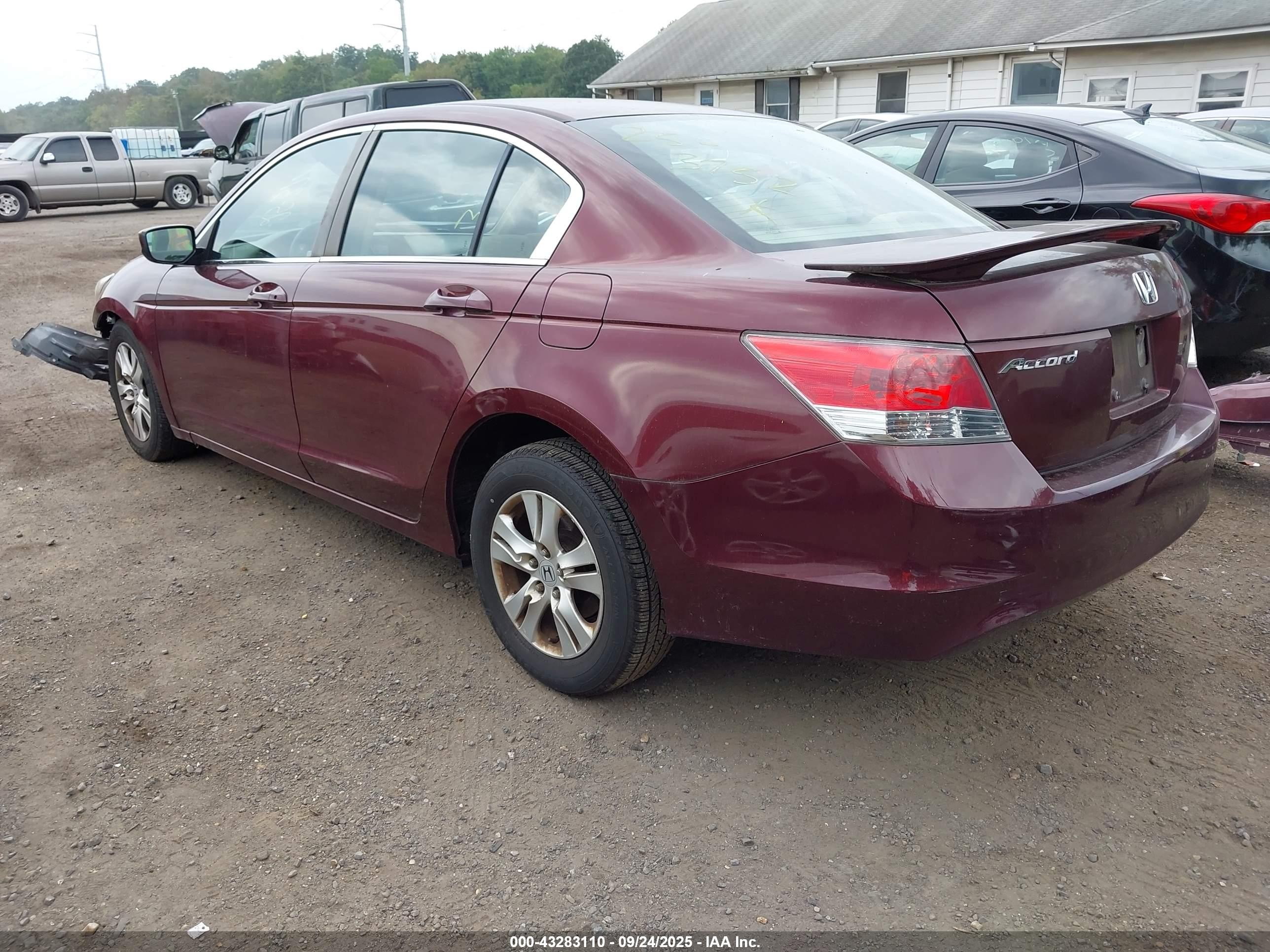 2010 Honda Accord 2.4 Lx-p Burgundy vin: 1HGCP2F4XAA160396